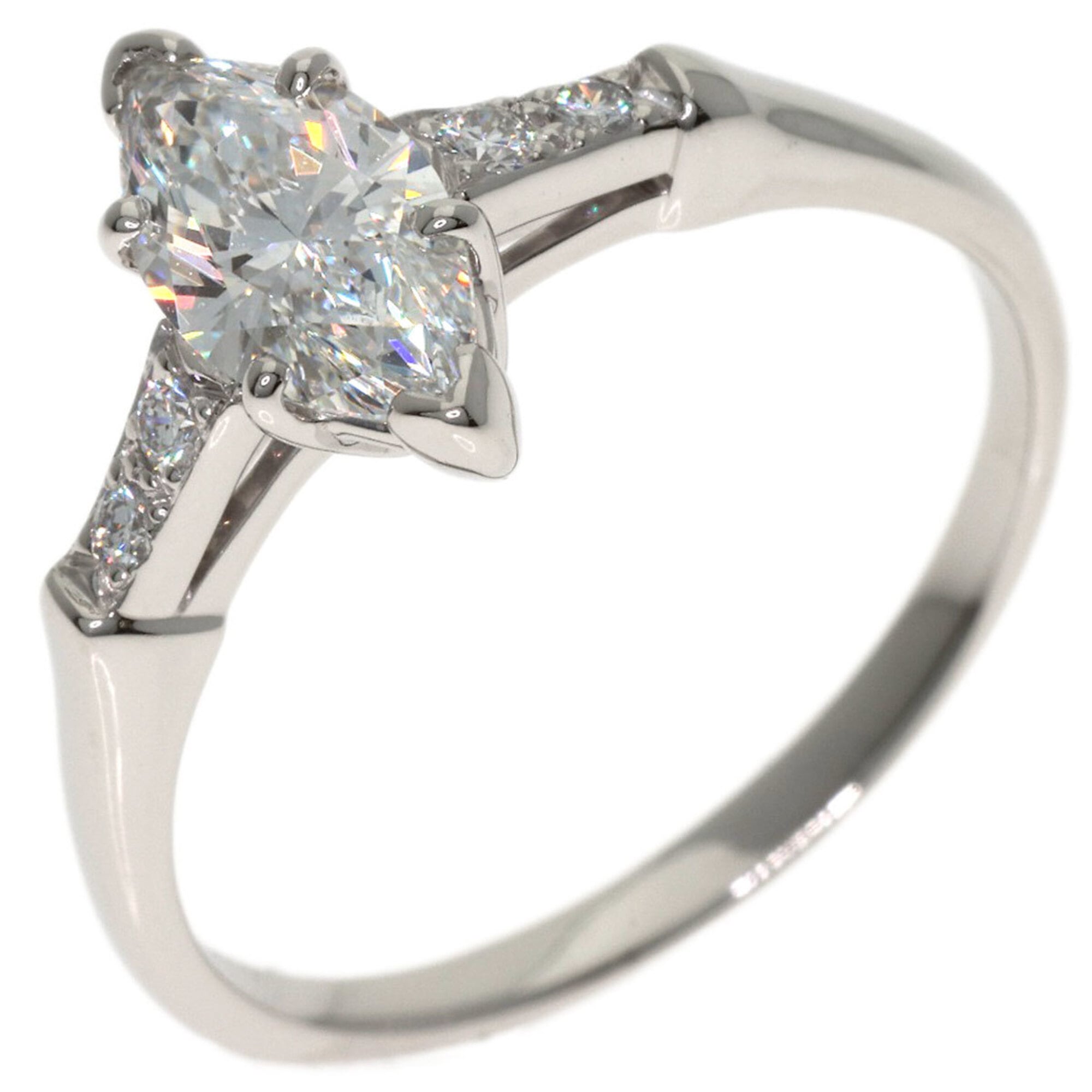 Harry Winston Silver Platinum 950 Anniversary Ring (Pre-Owned)