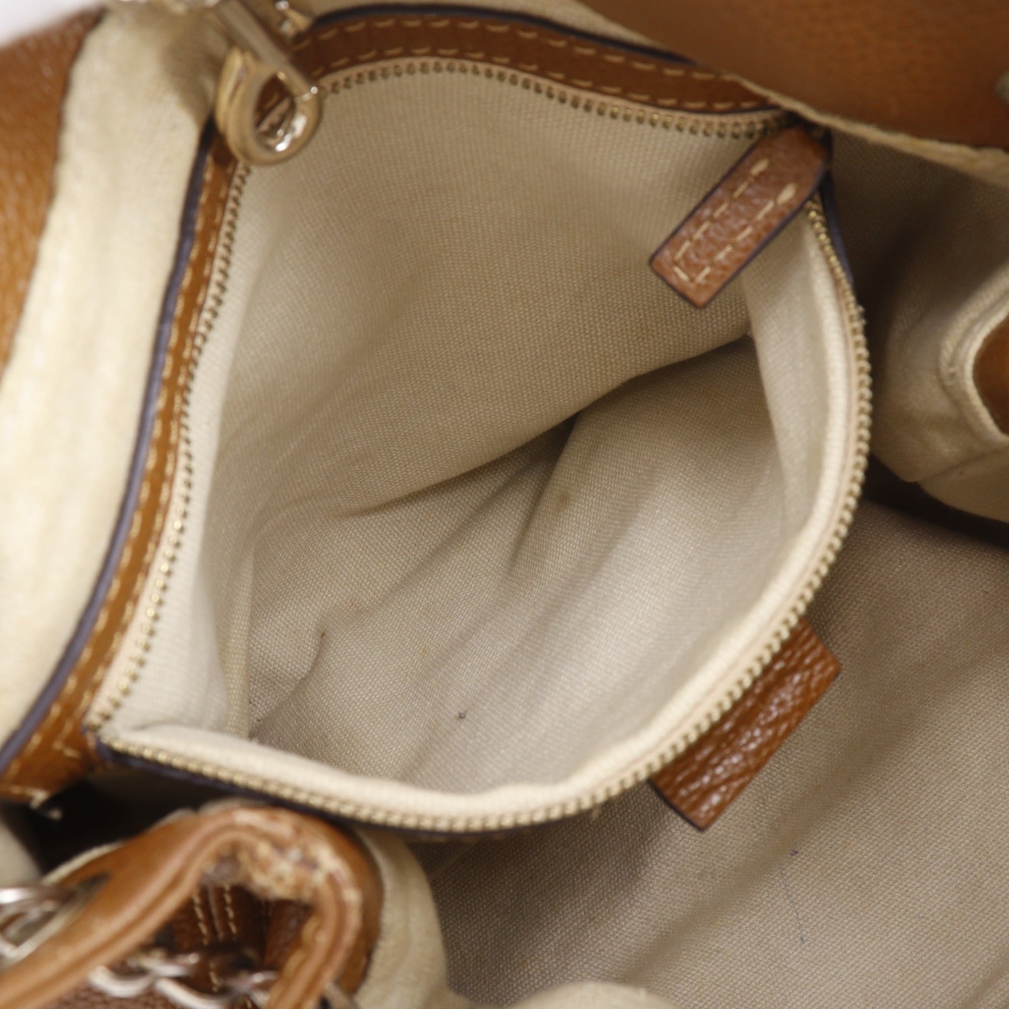 Gucci Brown Leather Tote Bag (Pre-Owned)