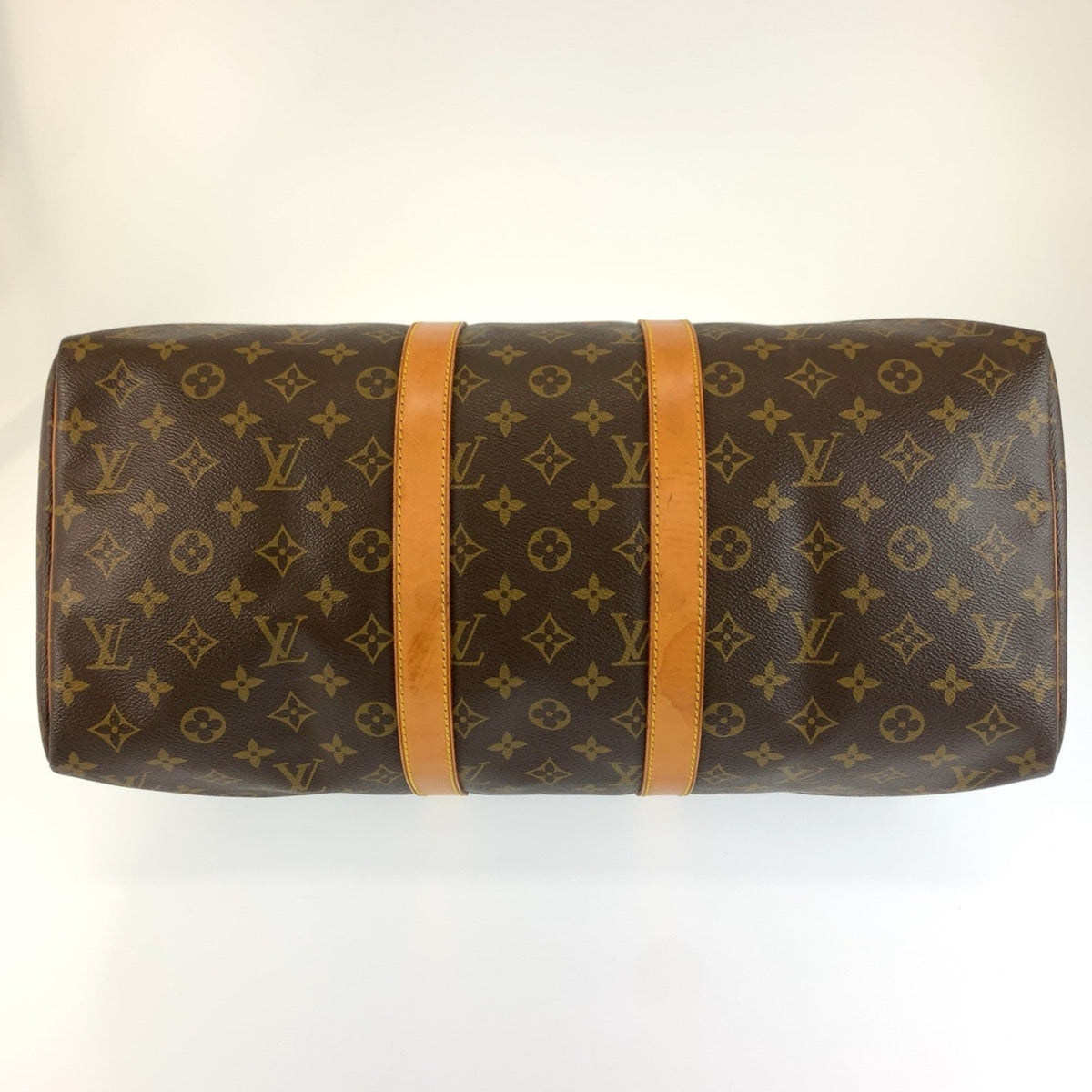 Louis Vuitton Brown Pvc Leather Boston Bag (Pre-Owned)