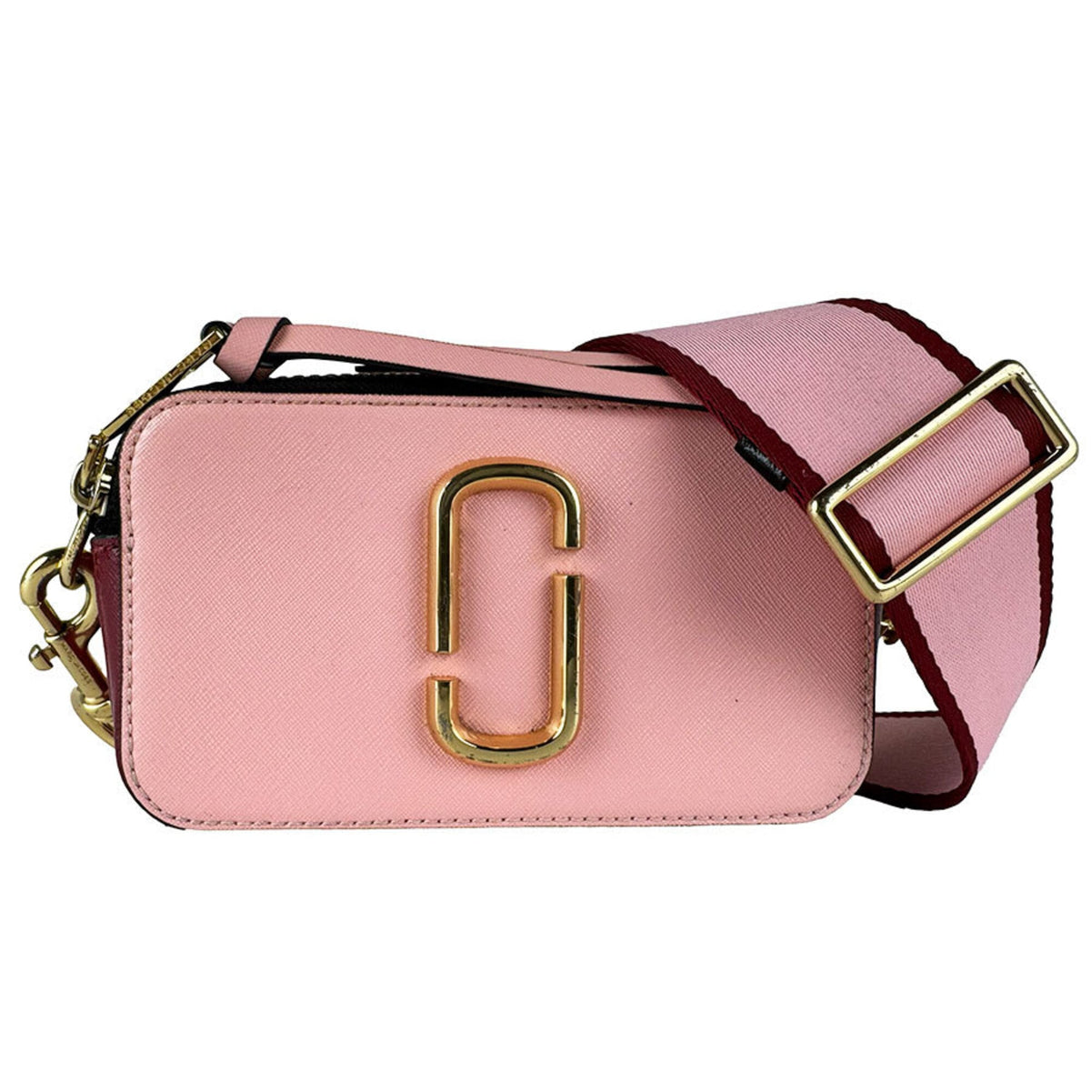 Marc Jacobs Gold Pink Red Color Coated Canvas Shoulder Bag (Pre-Owned)