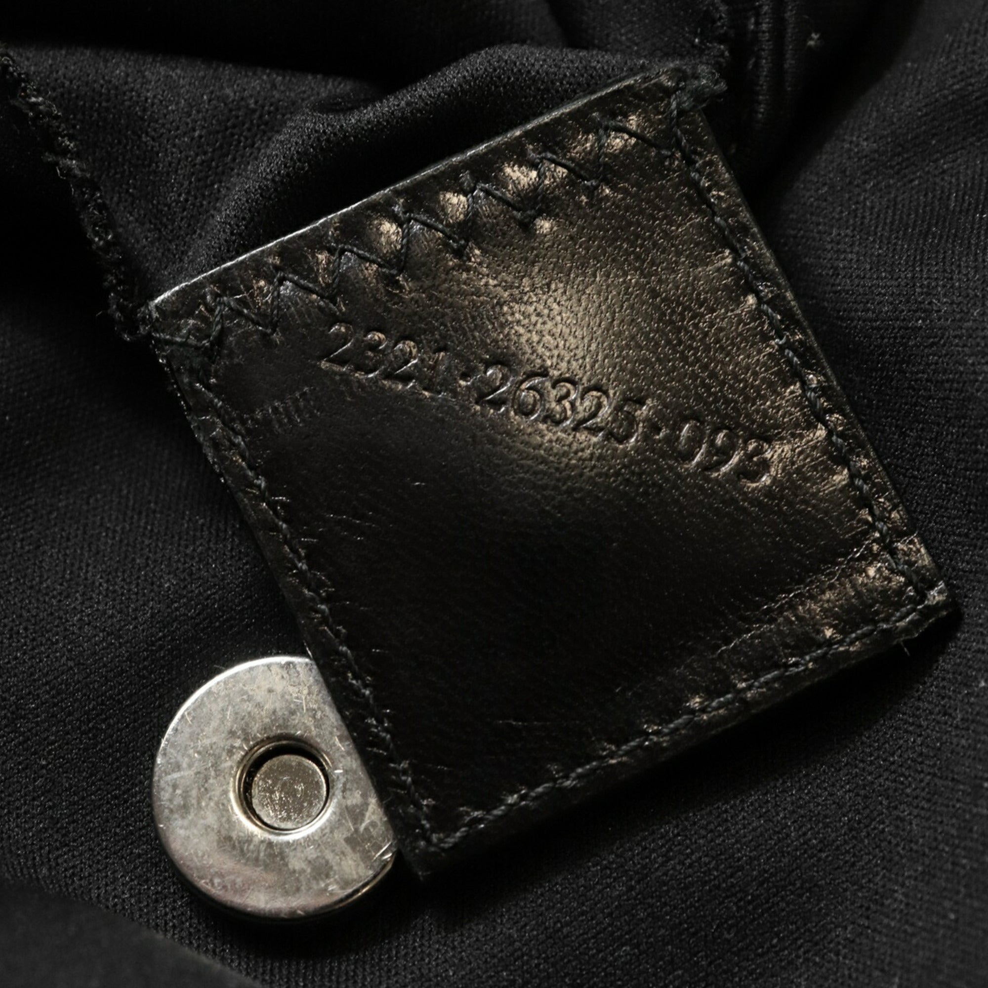 Fendi Black Cotton Jersey Shoulder Bag (Pre-Owned)