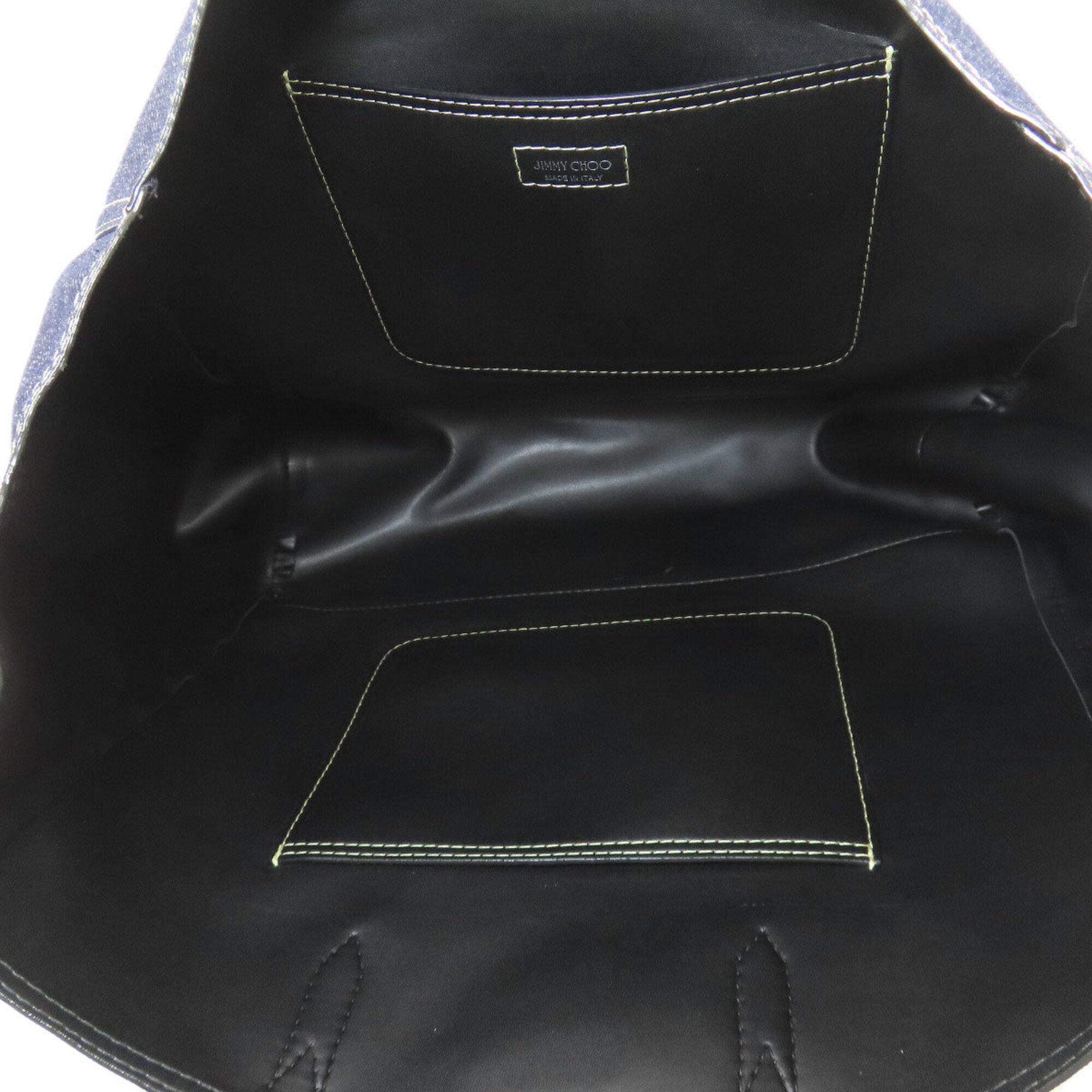 Jimmy Choo Blue Navy Denim Tote Bag (Pre-Owned)