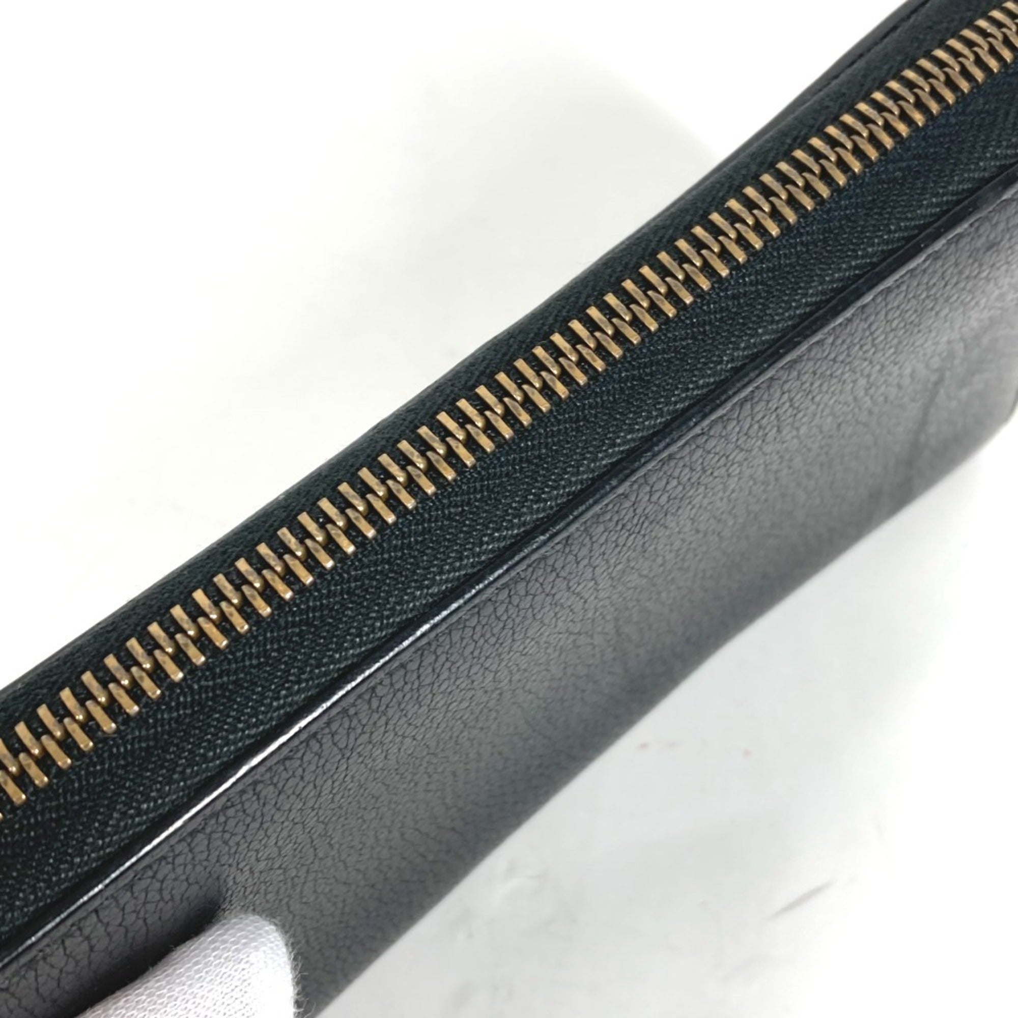 Gucci Black Leather Long Wallet (Bi-Fold) (Pre-Owned)