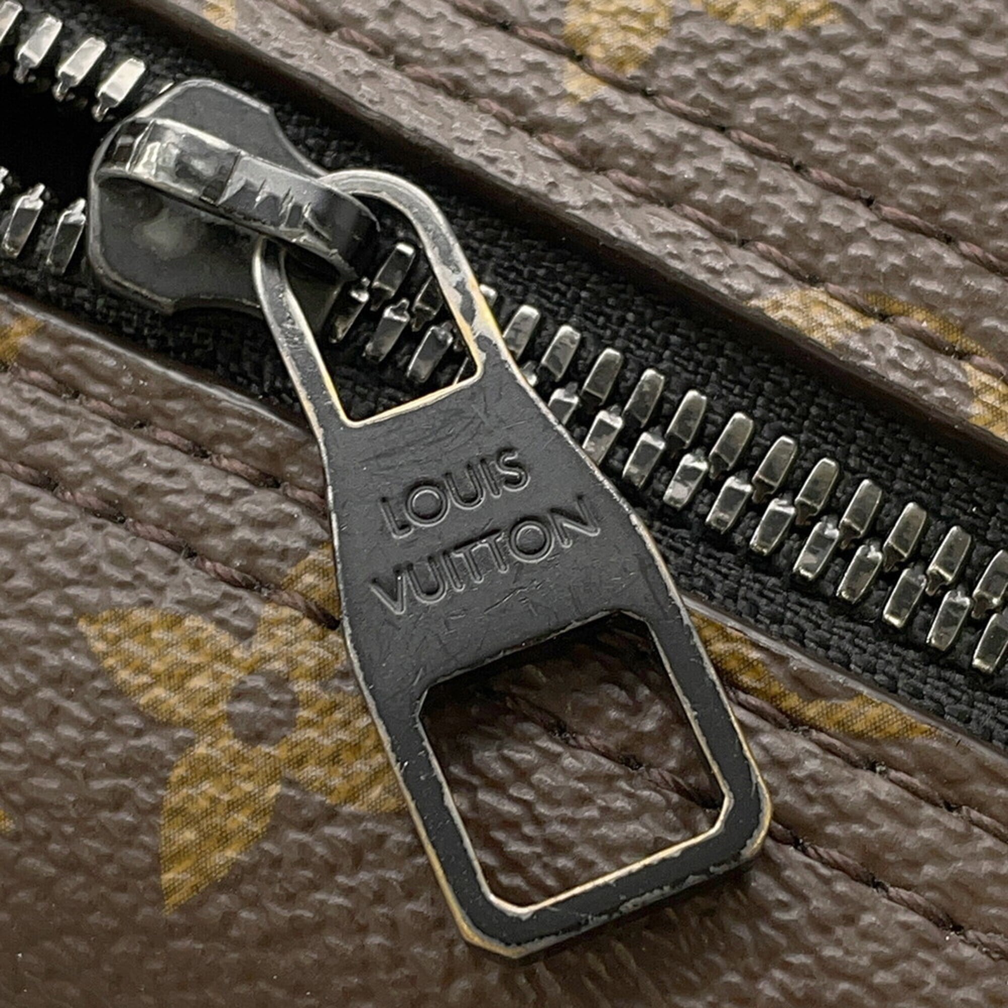 Louis Vuitton Blue Monogram Macassar Noir Monogram Backpack (Pre-Owned)