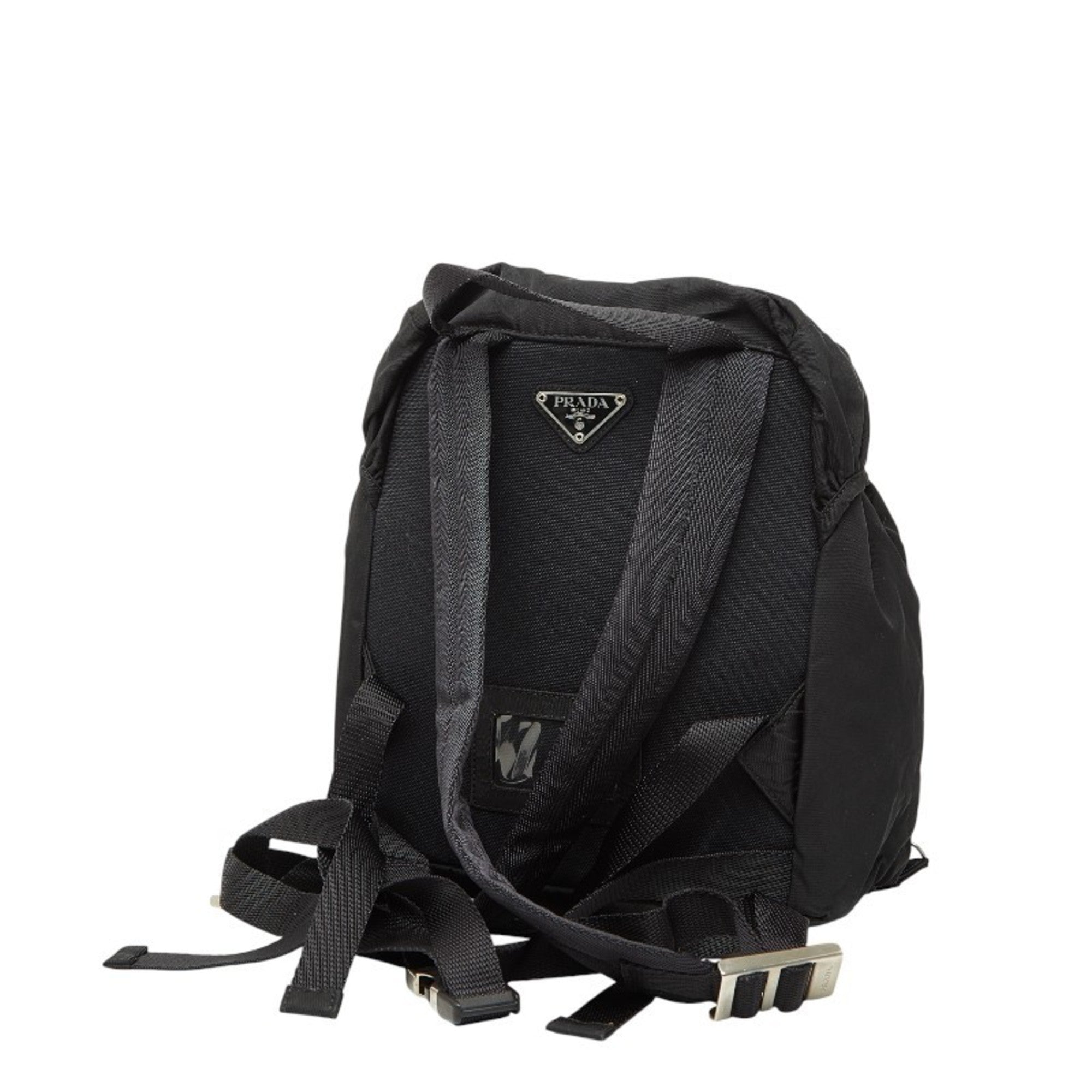 Prada Black Nylon Backpack (Pre-Owned)