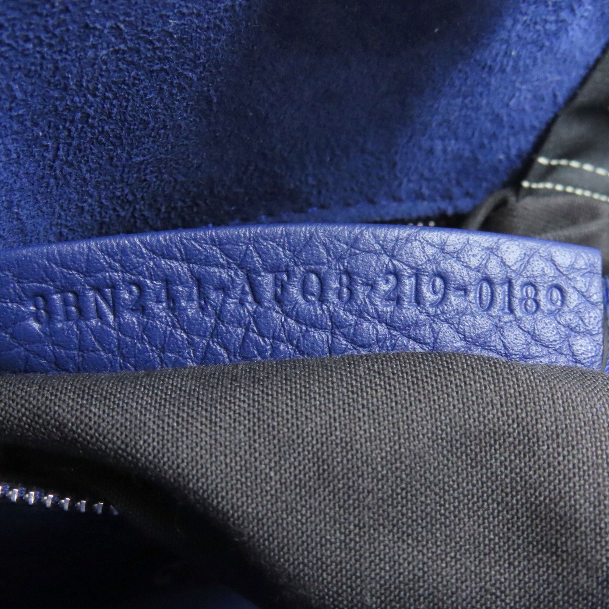 Fendi Blue Leather Handbag (Pre-Owned)