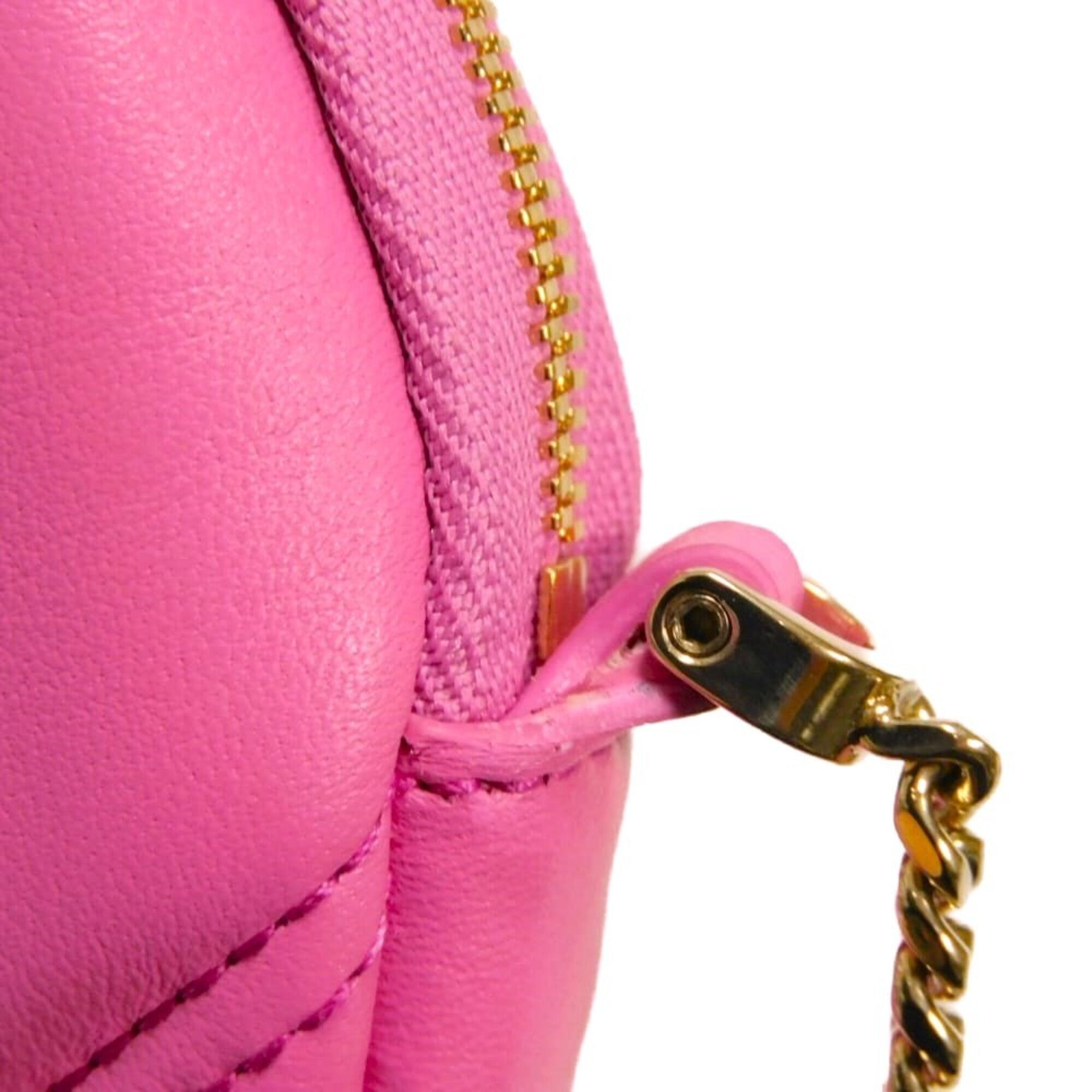 Bvlgari Pink Red Color Pochette Pouch Shoulder Bag (Pre-Owned)