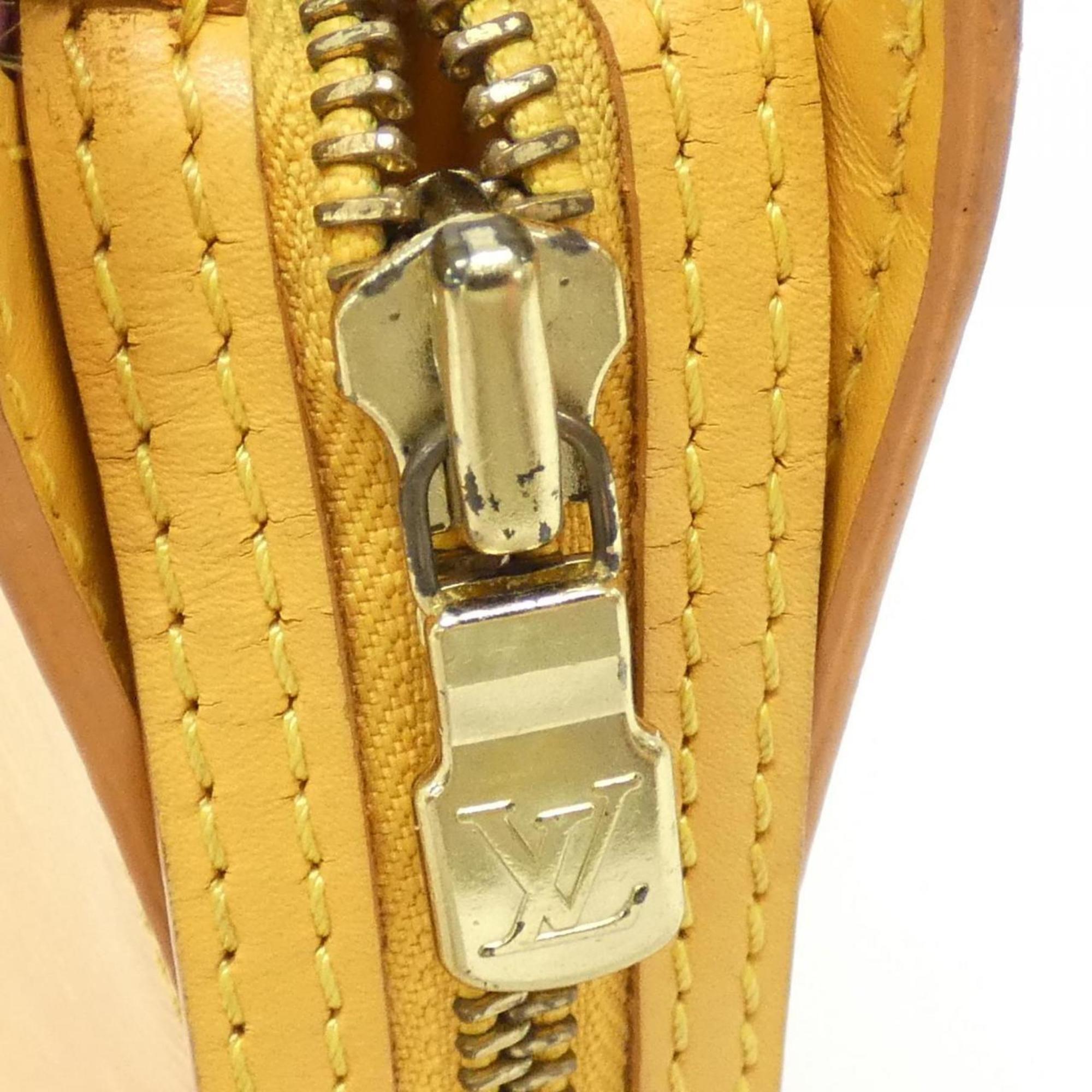 Louis Vuitton Yellow Leather Handbag (Pre-Owned)