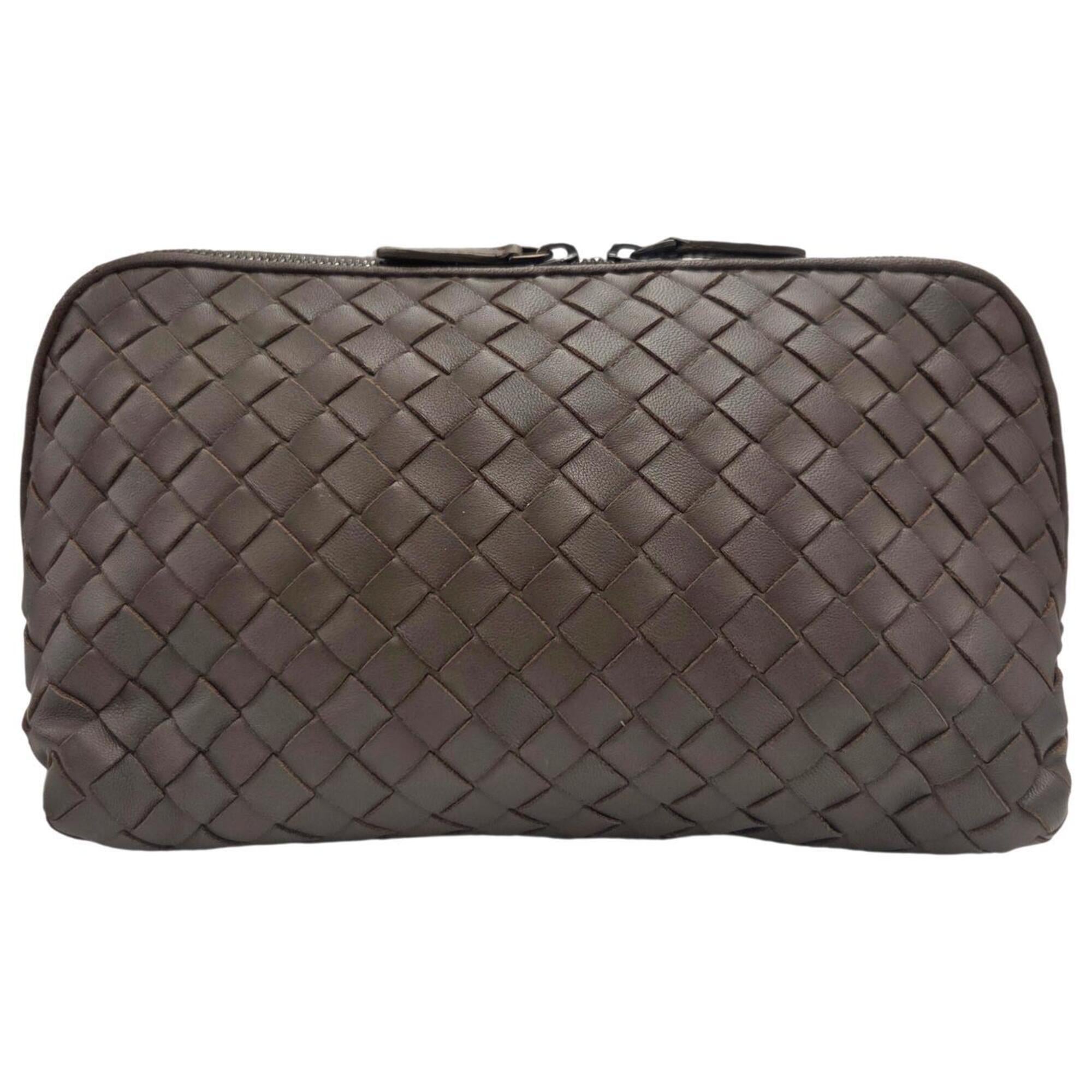 Bottega Veneta Brown Leather Pouch (Pre-Owned)