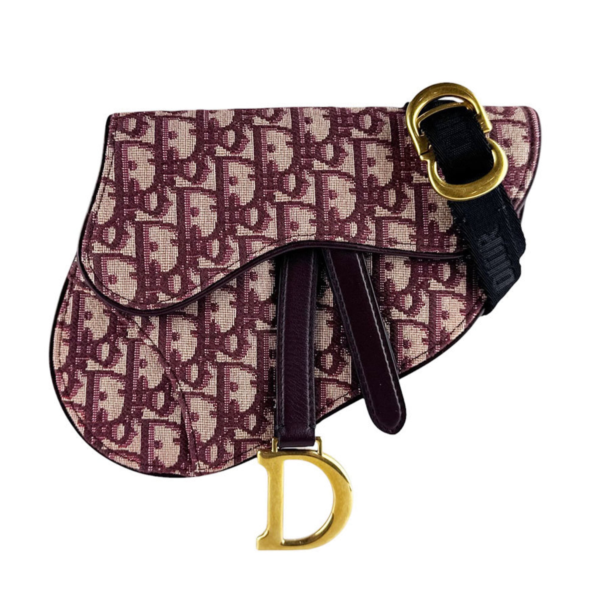 Christian Dior Bordeaux Canvas Fanny Pack Sling Bag (Pre-Owned)
