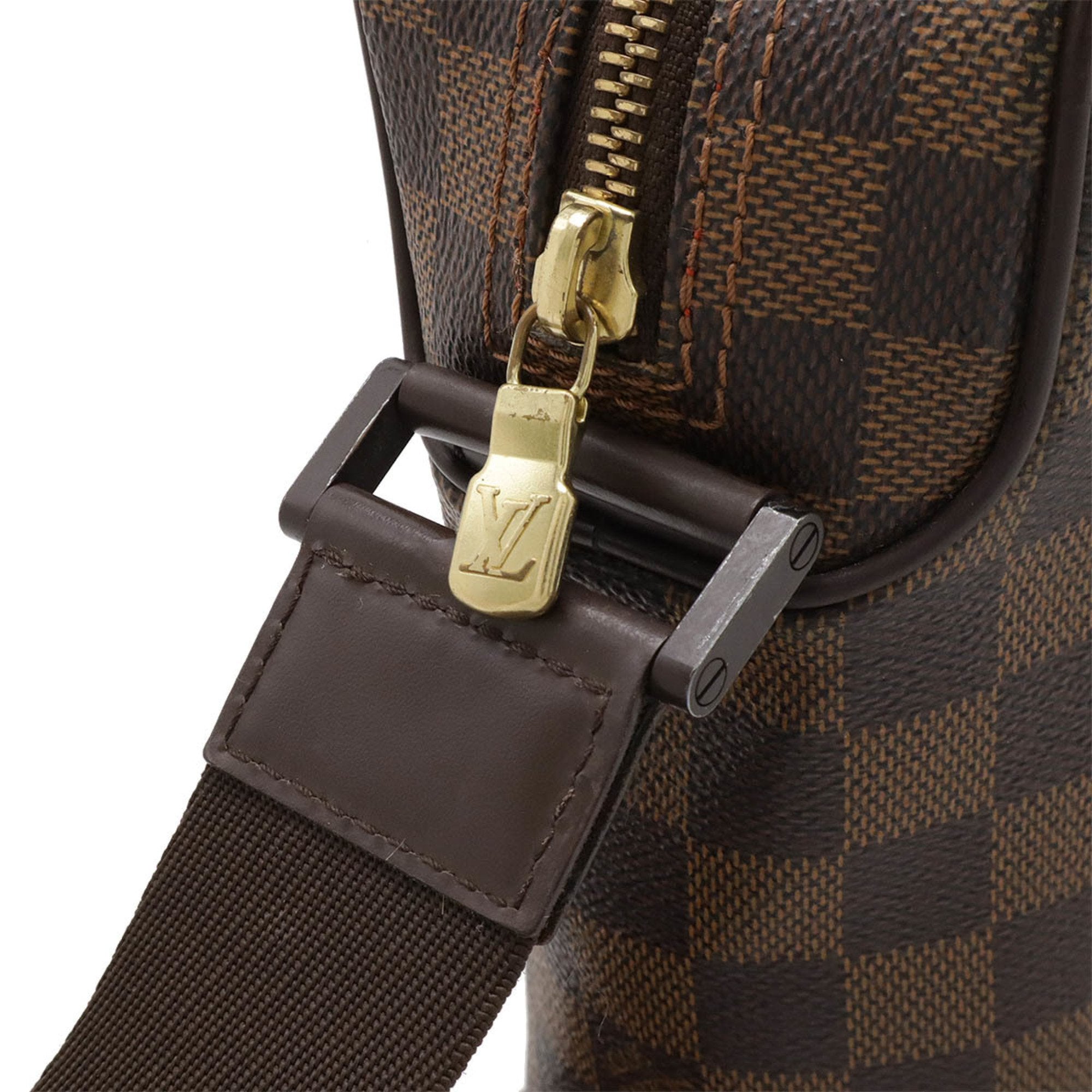 Louis Vuitton Brown Pvc Pochette Shoulder Bag (Pre-Owned)