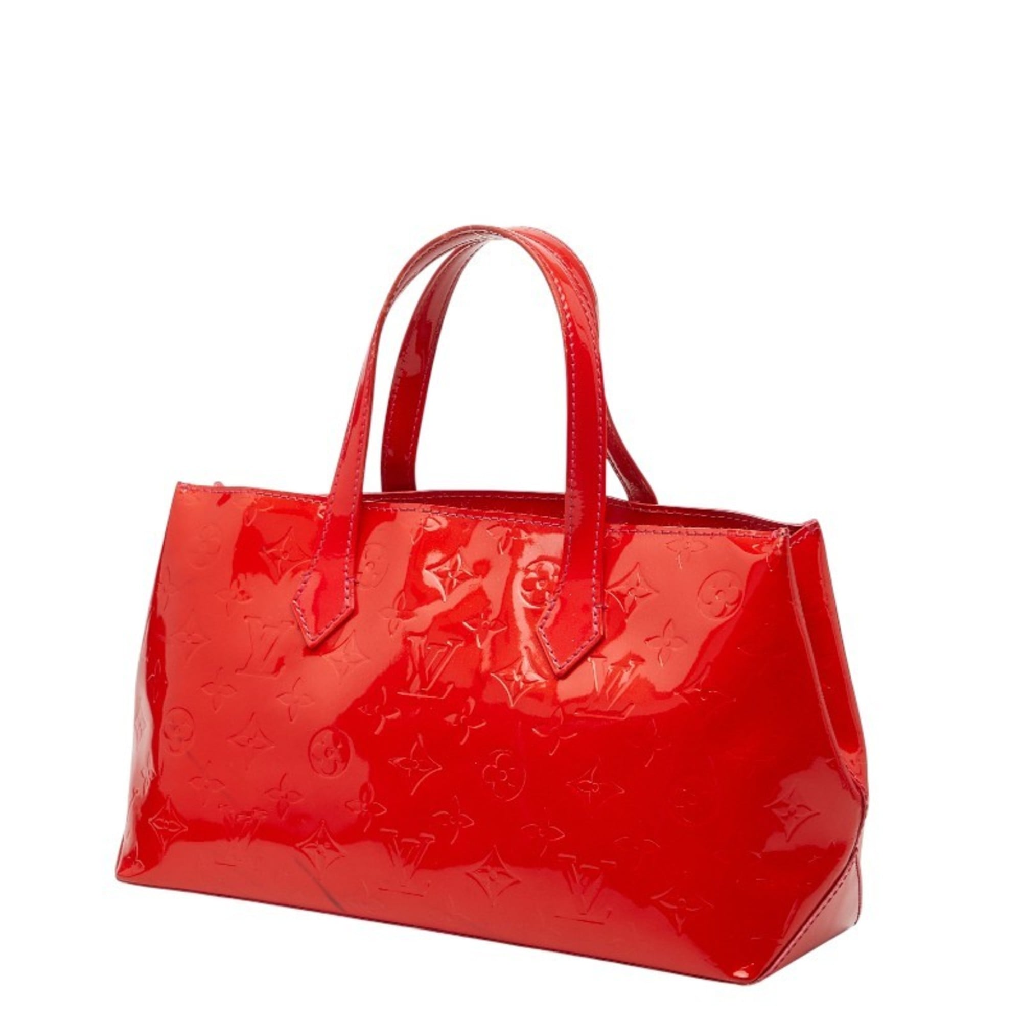 Louis Vuitton Pomme D'amour Red Color Patent Leather Handbag (Pre-Owned)