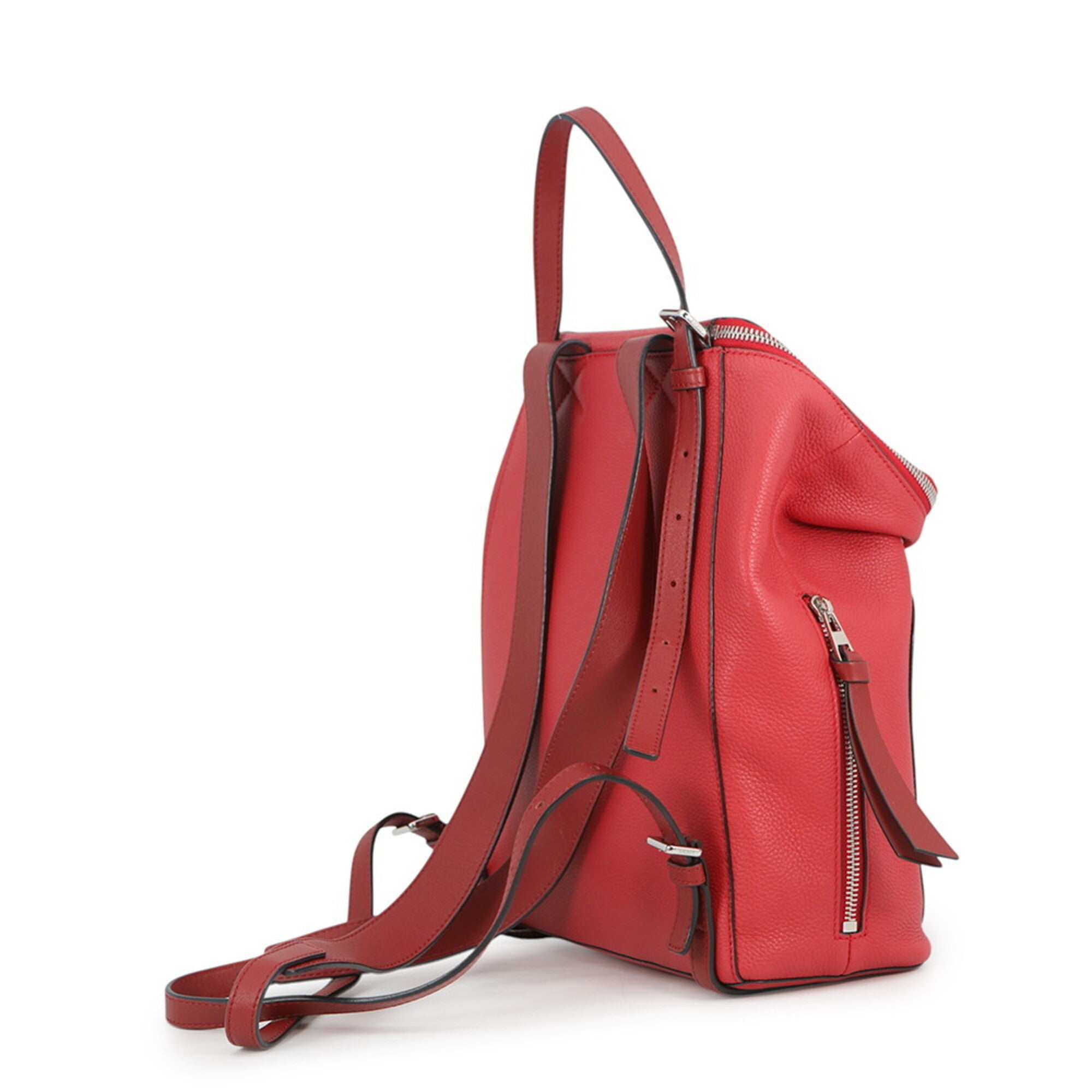Loewe Red Color Leather Handbag (Pre-Owned)