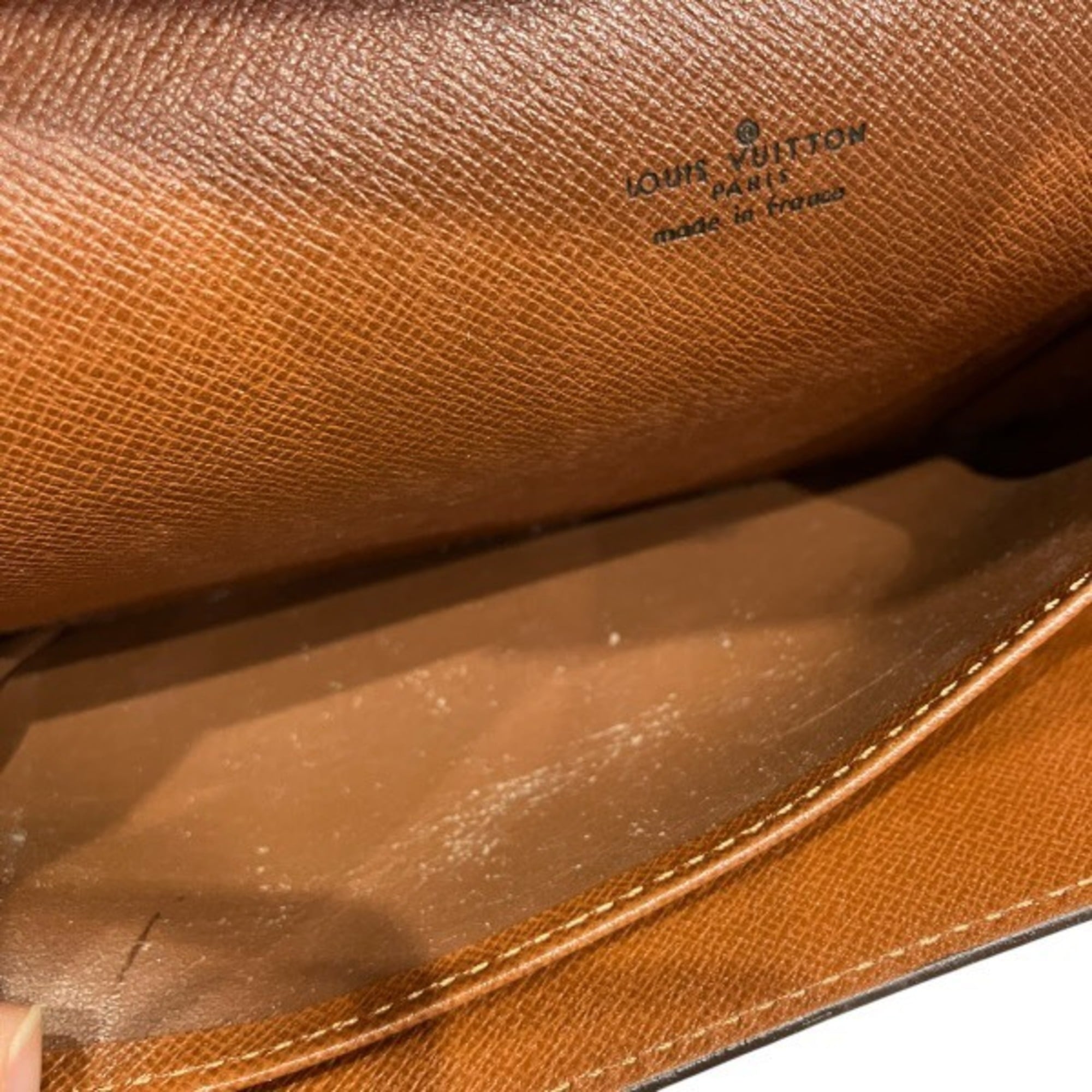 Louis Vuitton Brown Monogram Clutch Bag Handbag (Pre-Owned)