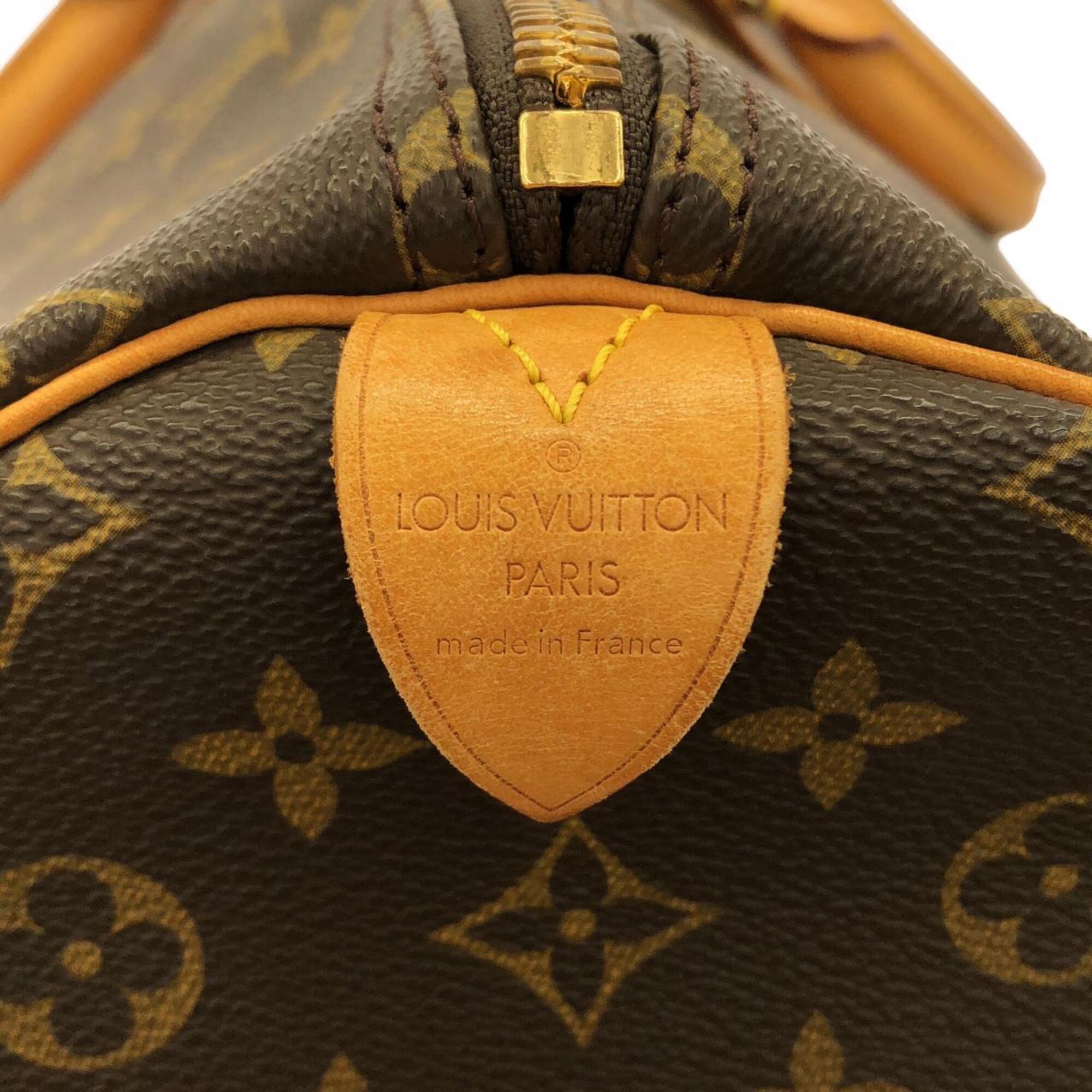 Louis Vuitton Monogram Marron Coated Canvas Boston Bag (Pre-Owned)
