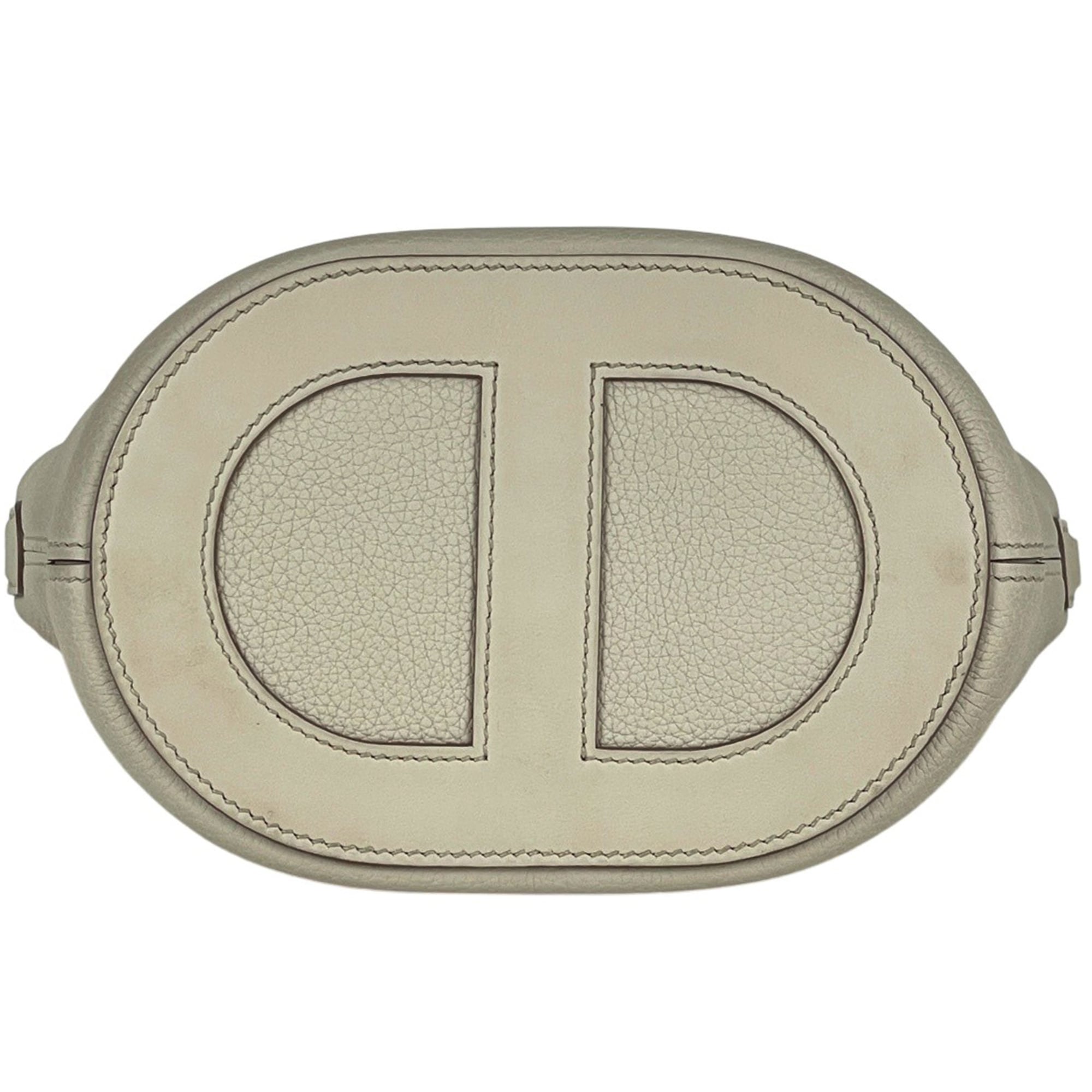 Hermes Ivory Taurillon Clemence Leather Handbag (Pre-Owned)