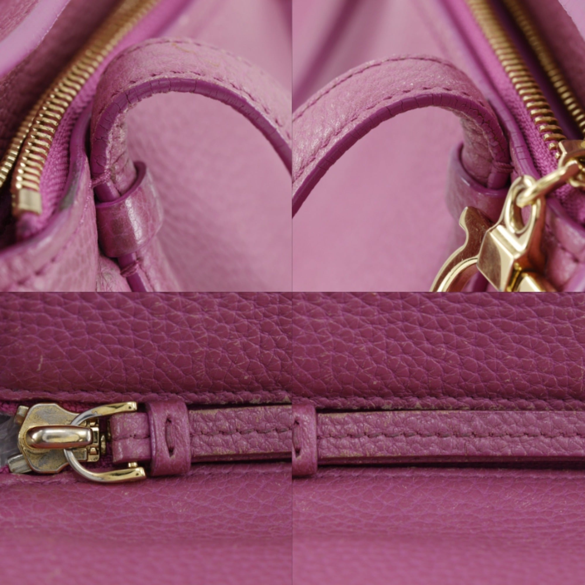 Salvatore Ferragamo Pink Leather Handbag (Pre-Owned)