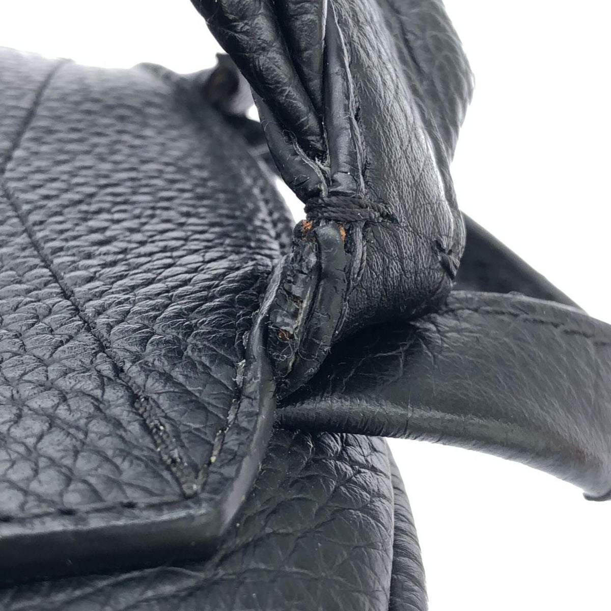 Louis Vuitton Black Leather Backpack (Pre-Owned)