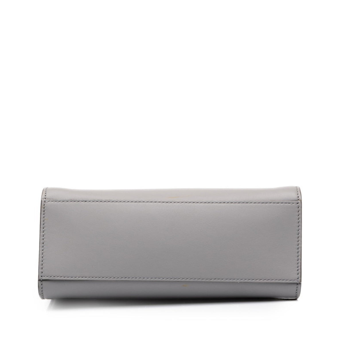 Gucci Gray Leather Handbag Shoulder Bag (Pre-Owned)