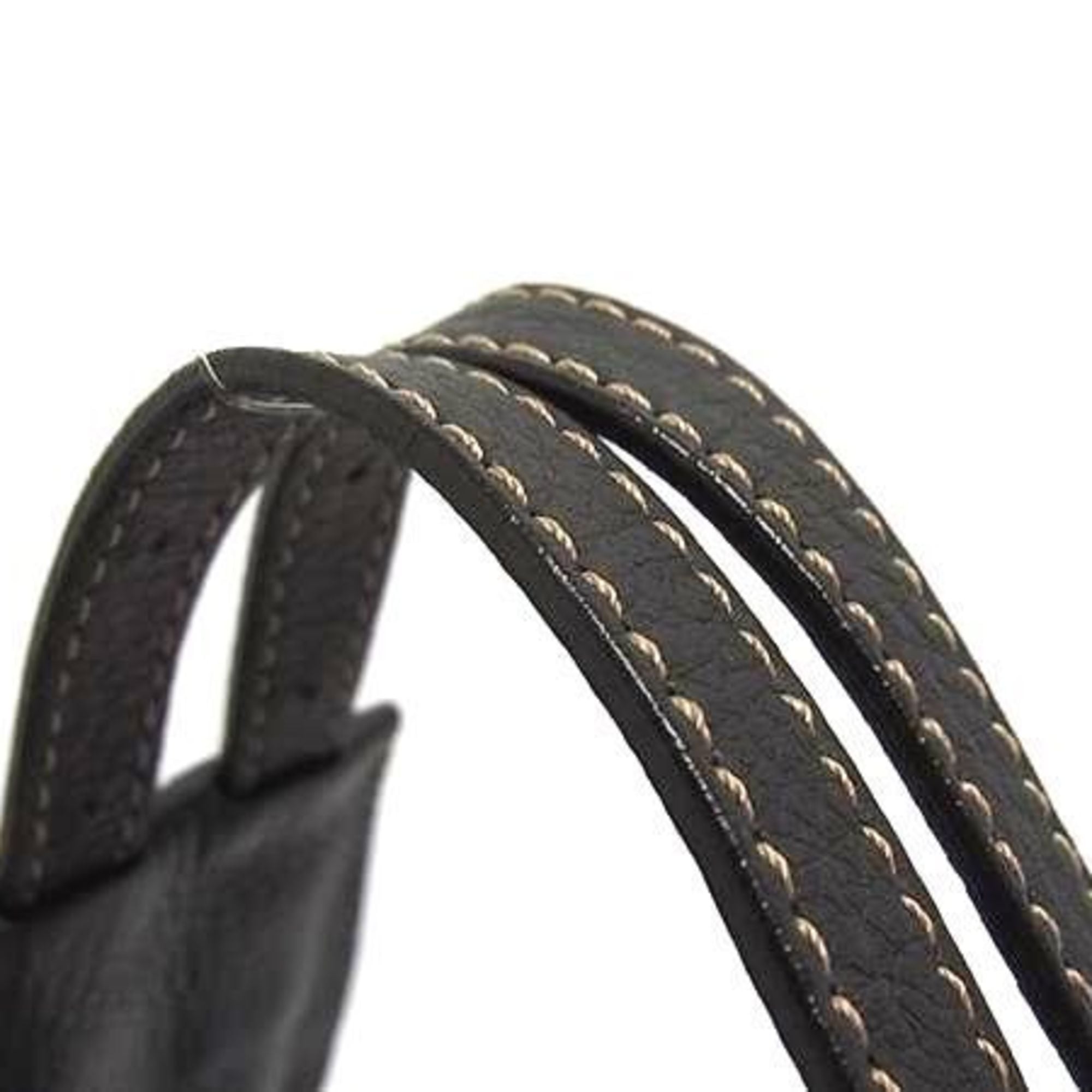 Bally Brown Leather Handbag Shoulder Bag Tote Bag (Pre-Owned)