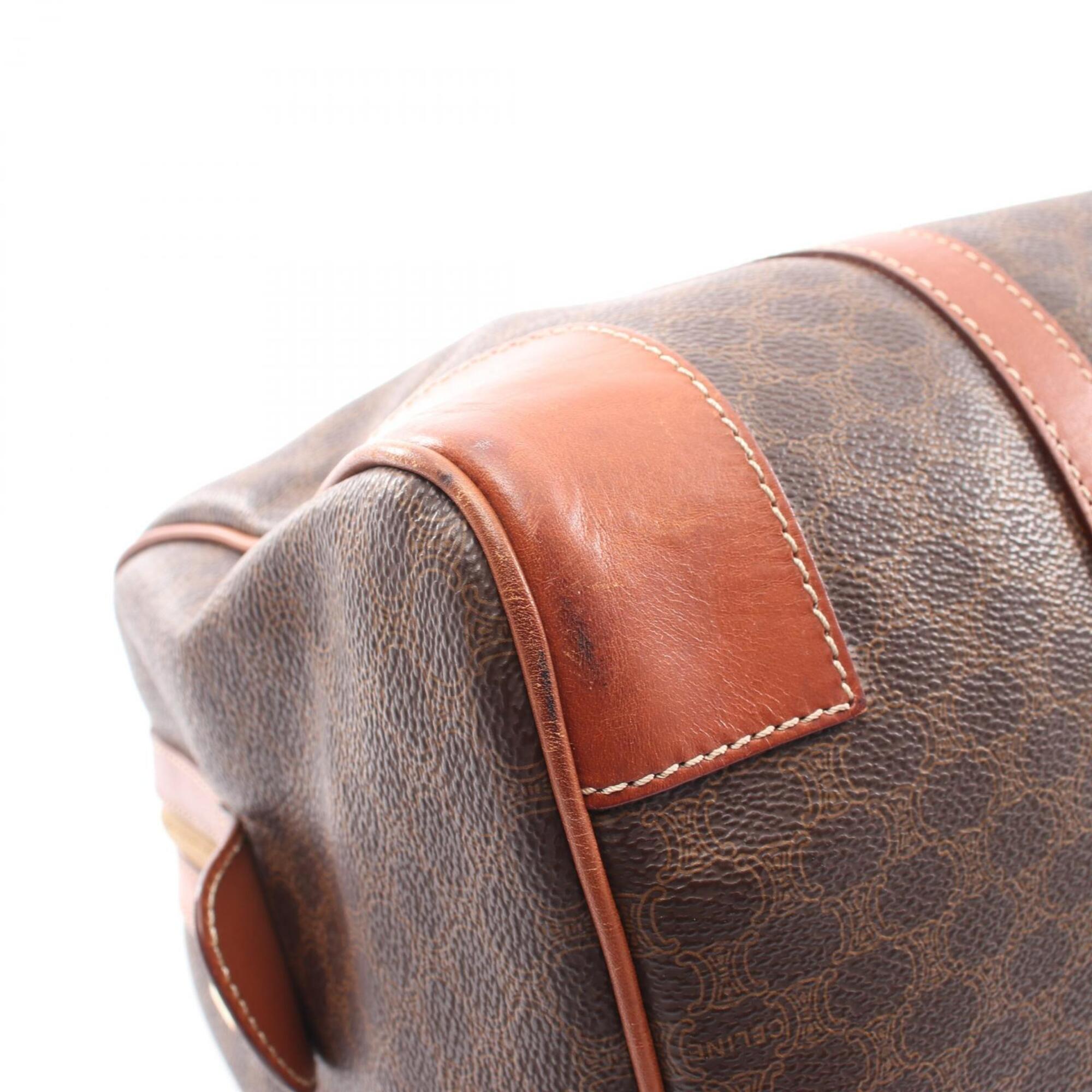 Celine Macadam Brown Coated Canvas Handbag Tote Bag (Pre-Owned)