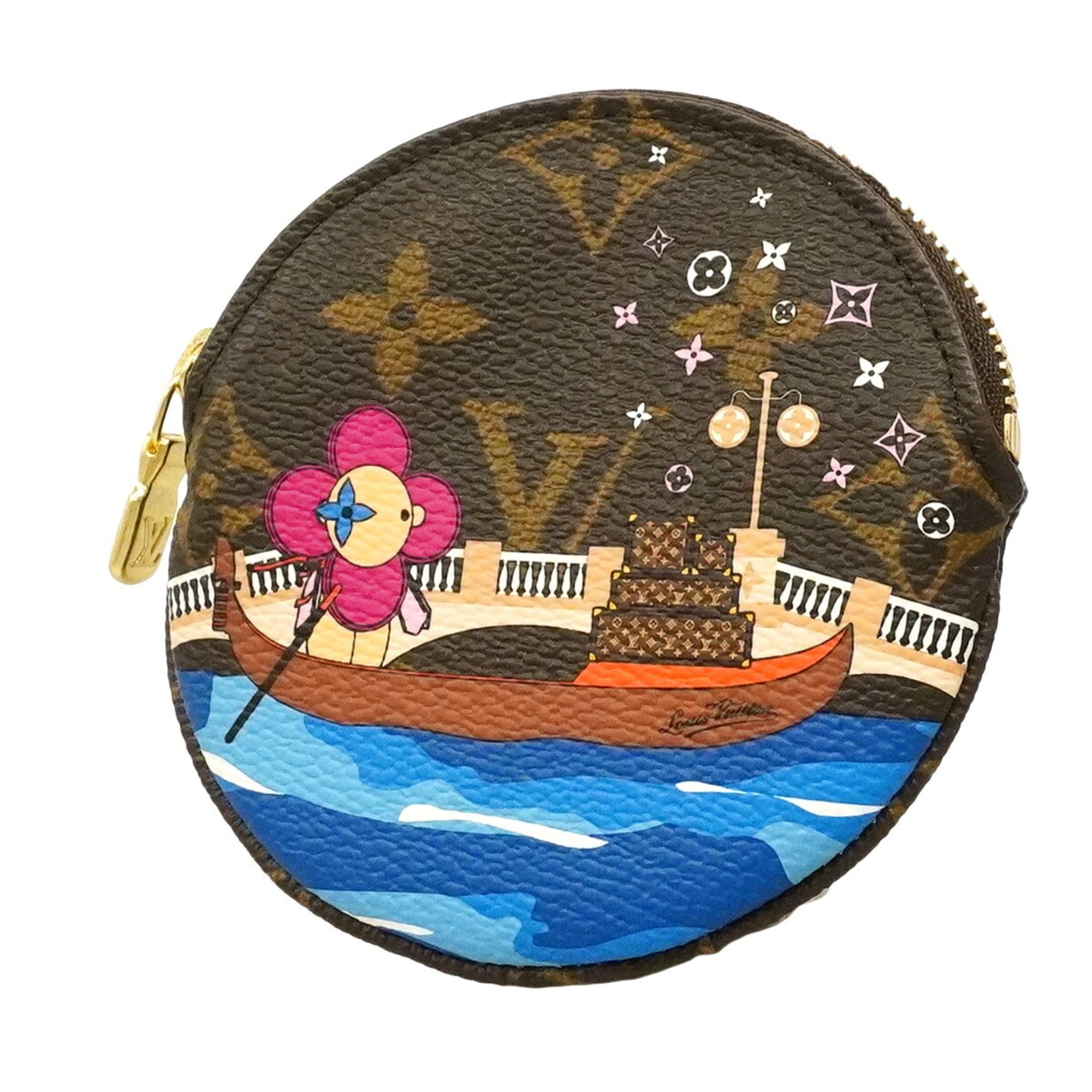 Louis Vuitton Brown Multi-Color Coin Purse/Coin Case (Pre-Owned)