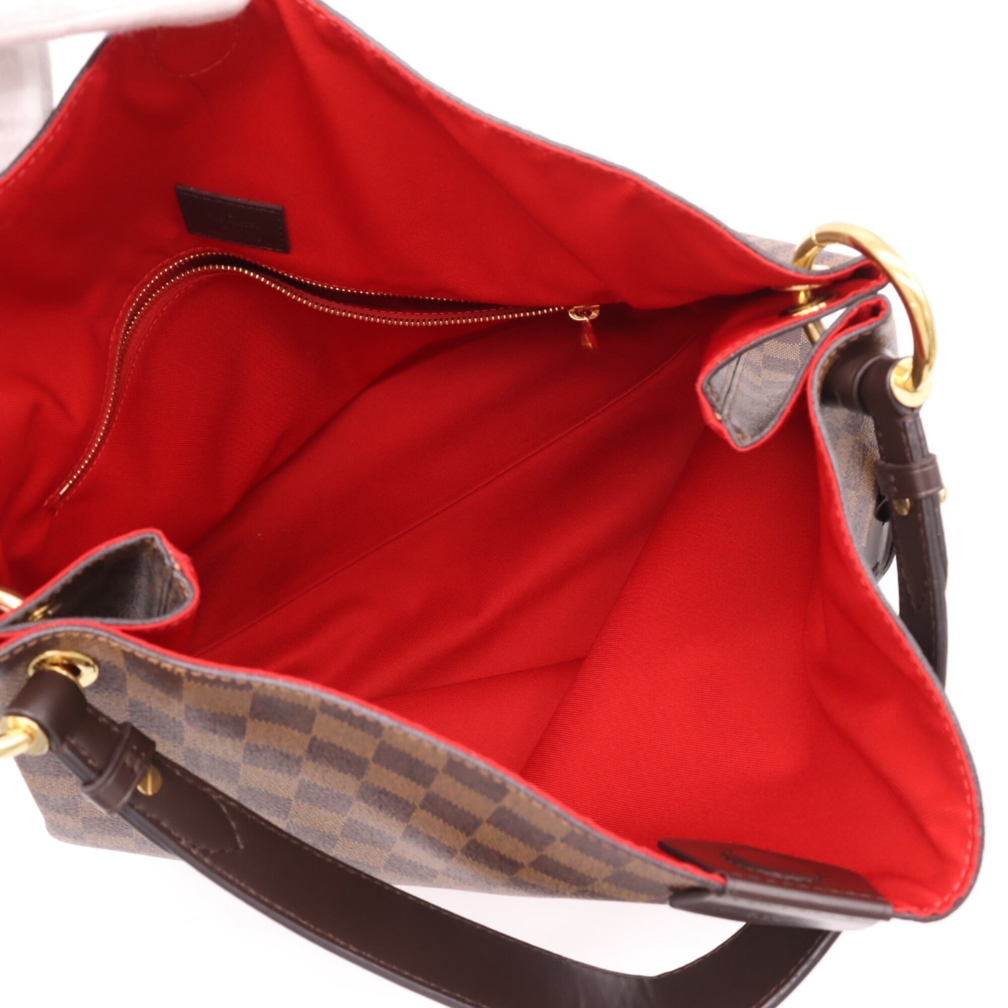 Louis Vuitton Beige Brown Coated Canvas Leather Handbag (Pre-Owned)