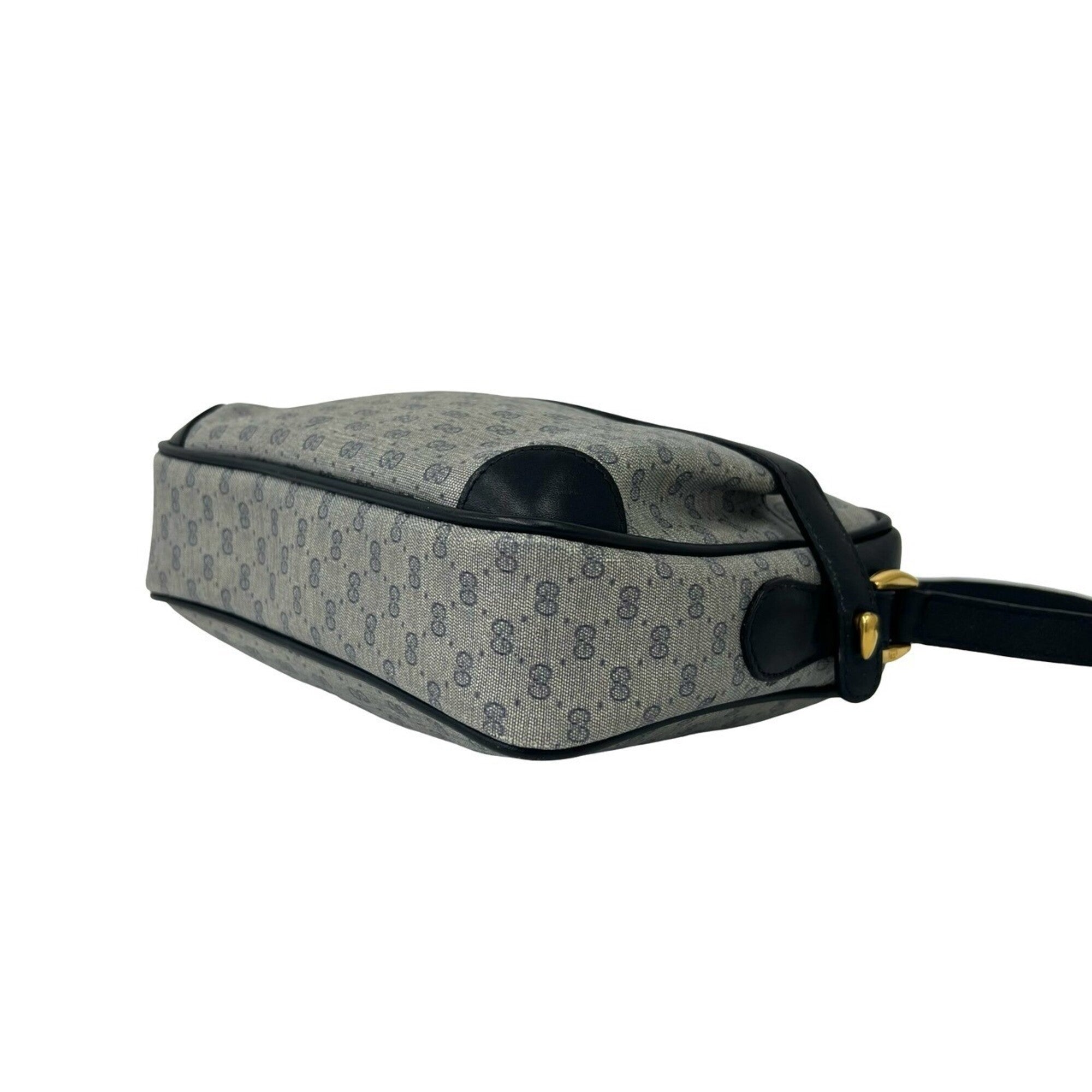 Gucci Navy Leather Pvc Pochette Shoulder Bag (Pre-Owned)