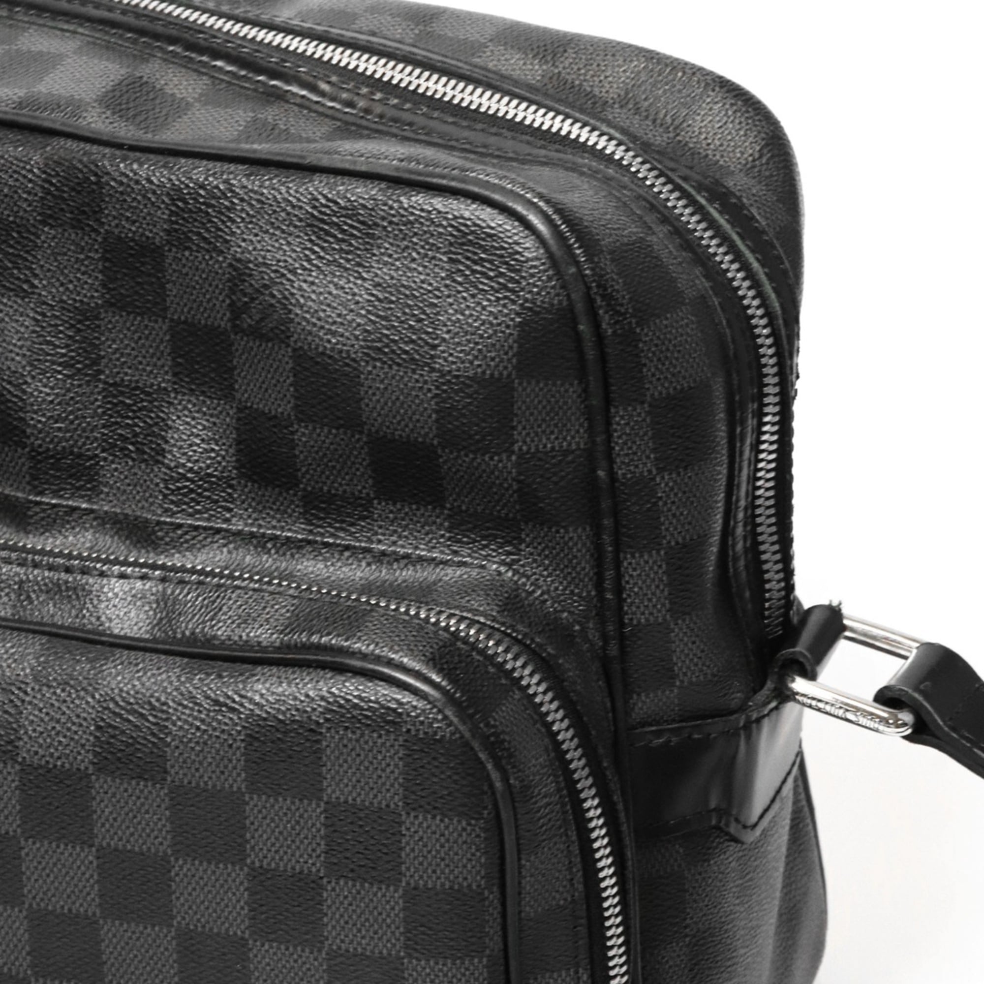 Louis Vuitton Black Damier Graphite Shoulder Bag (Pre-Owned)