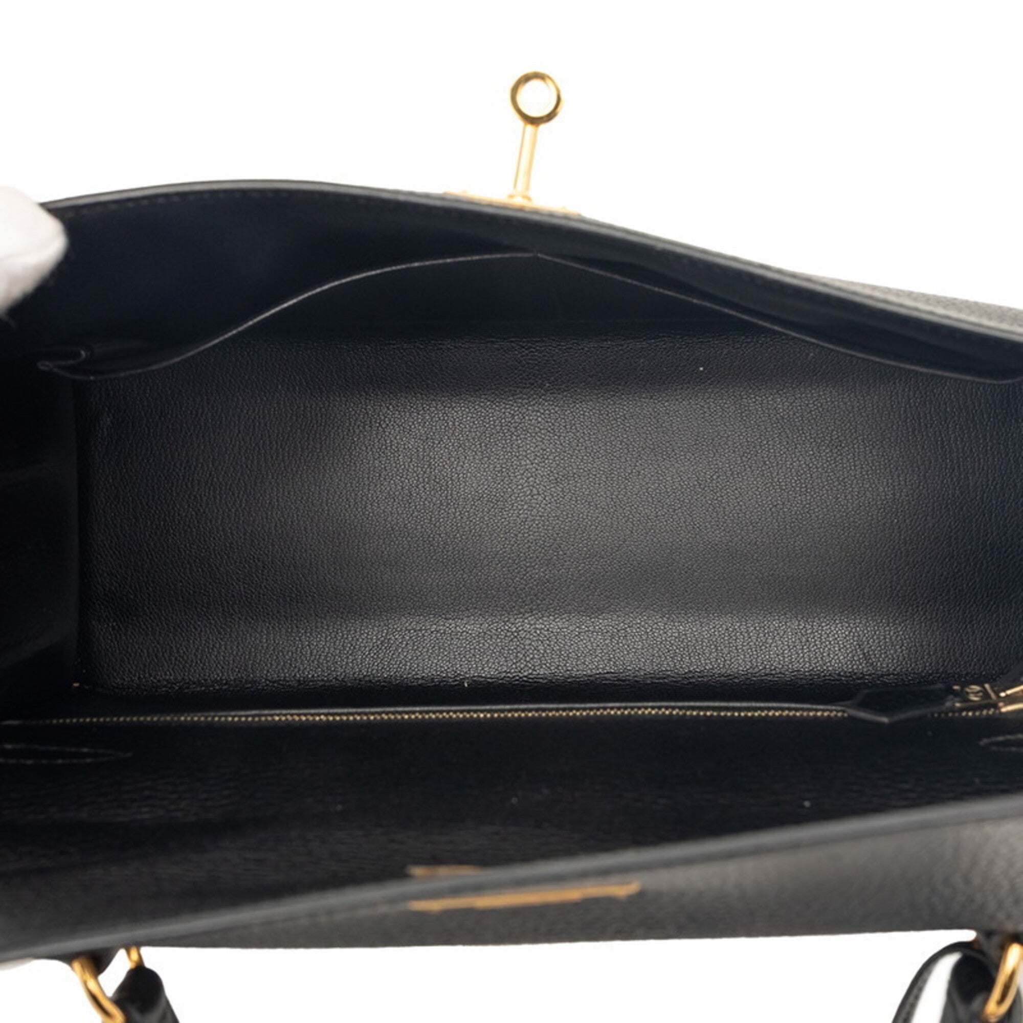 Hermes Kelly Black Ardennes Leather Handbag Shoulder Bag (Pre-Owned)