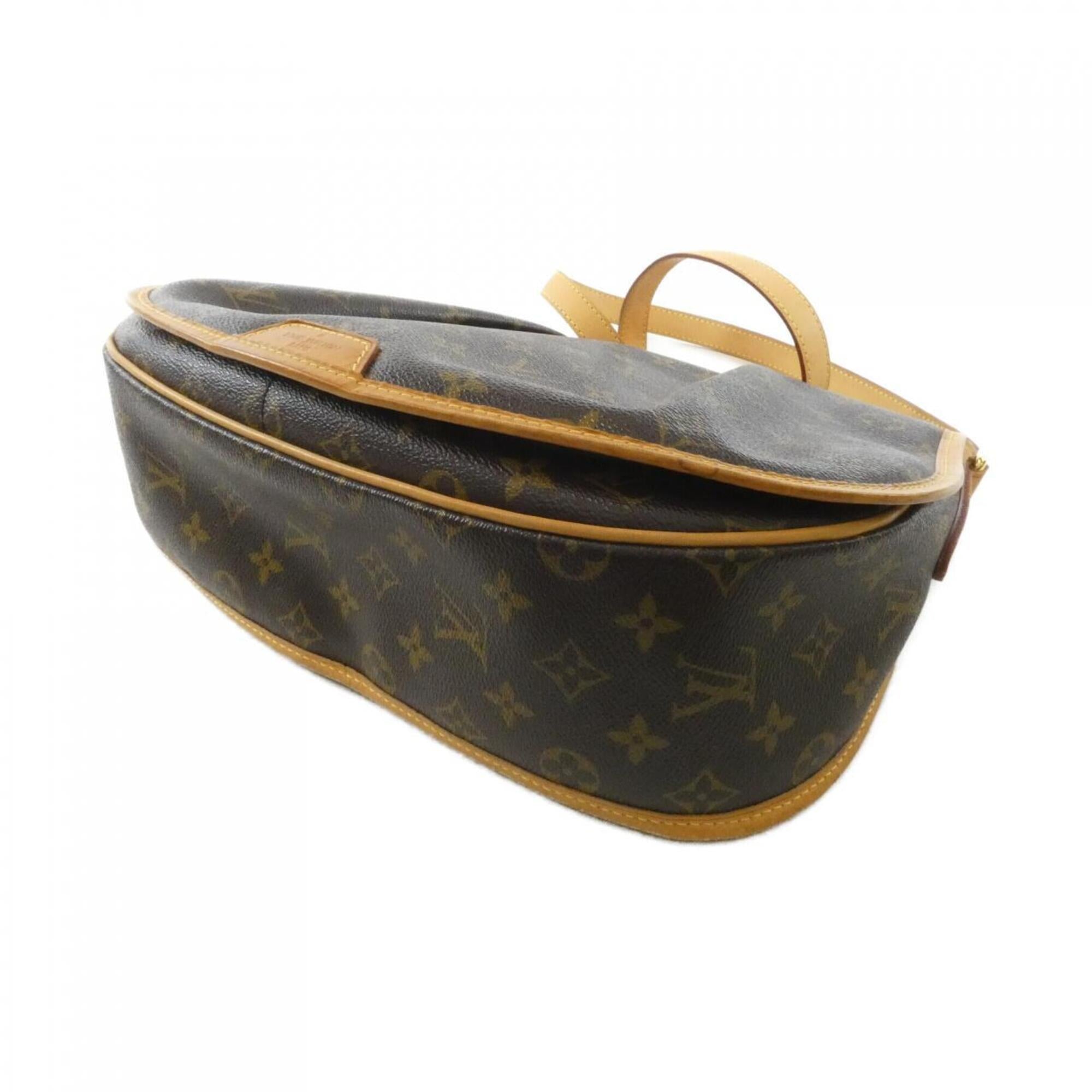 Louis Vuitton Marron Coated Canvas Shoulder Bag (Pre-Owned)