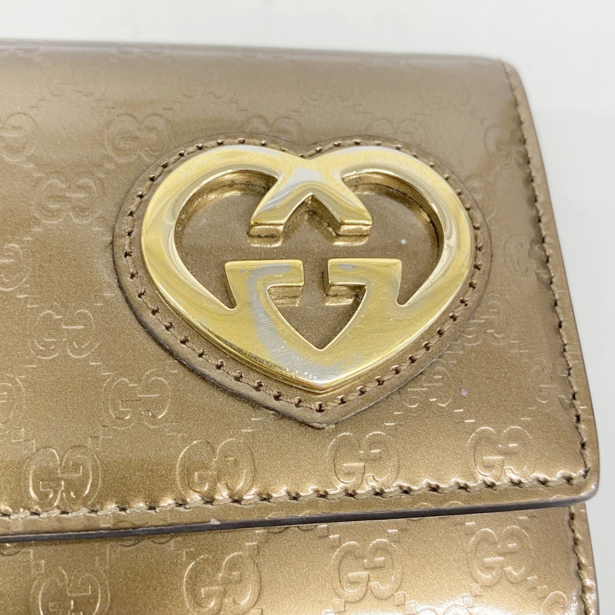 Gucci Bronze Long Wallet (Bi-Fold) (Pre-Owned)