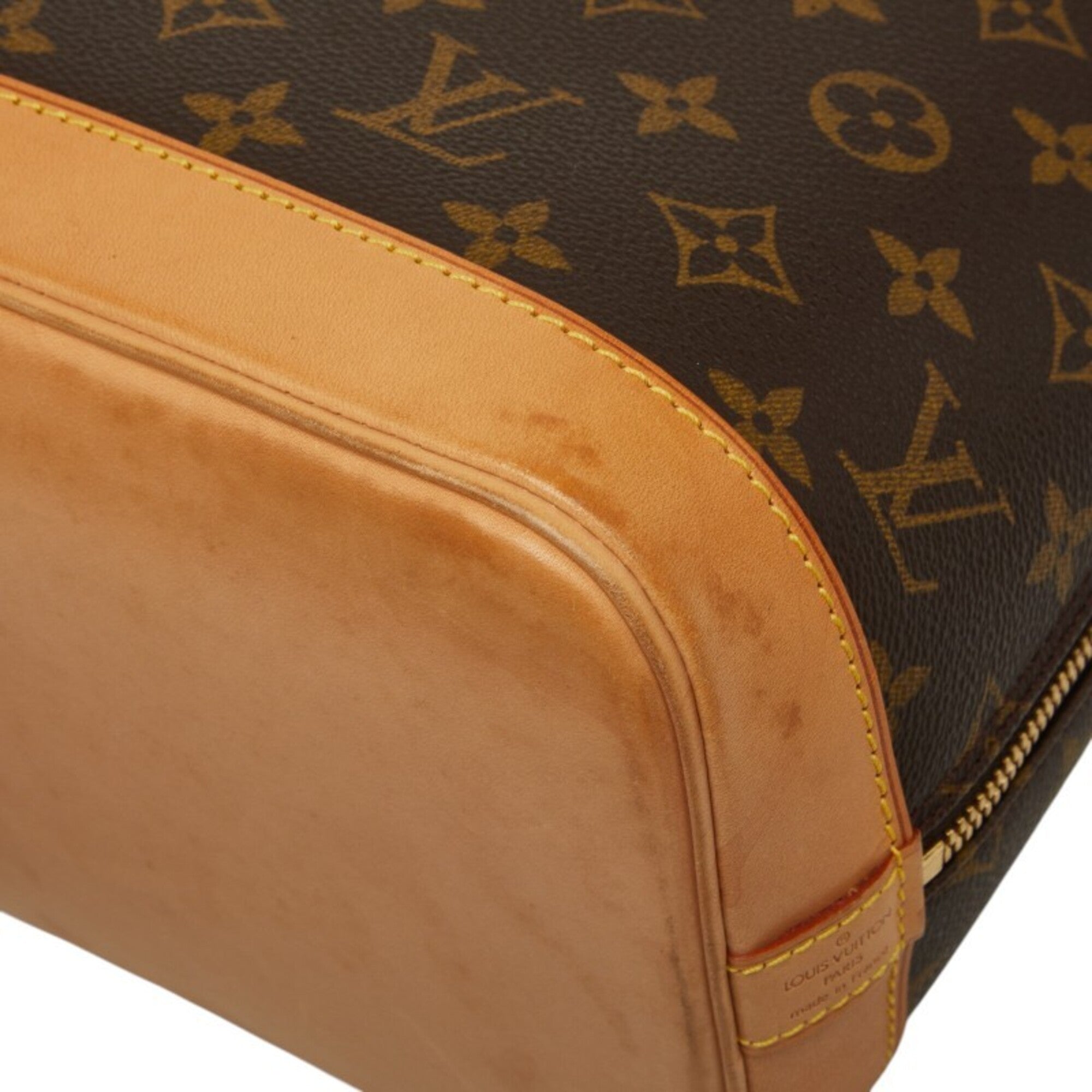 Louis Vuitton Brown Pvc Leather Handbag (Pre-Owned)