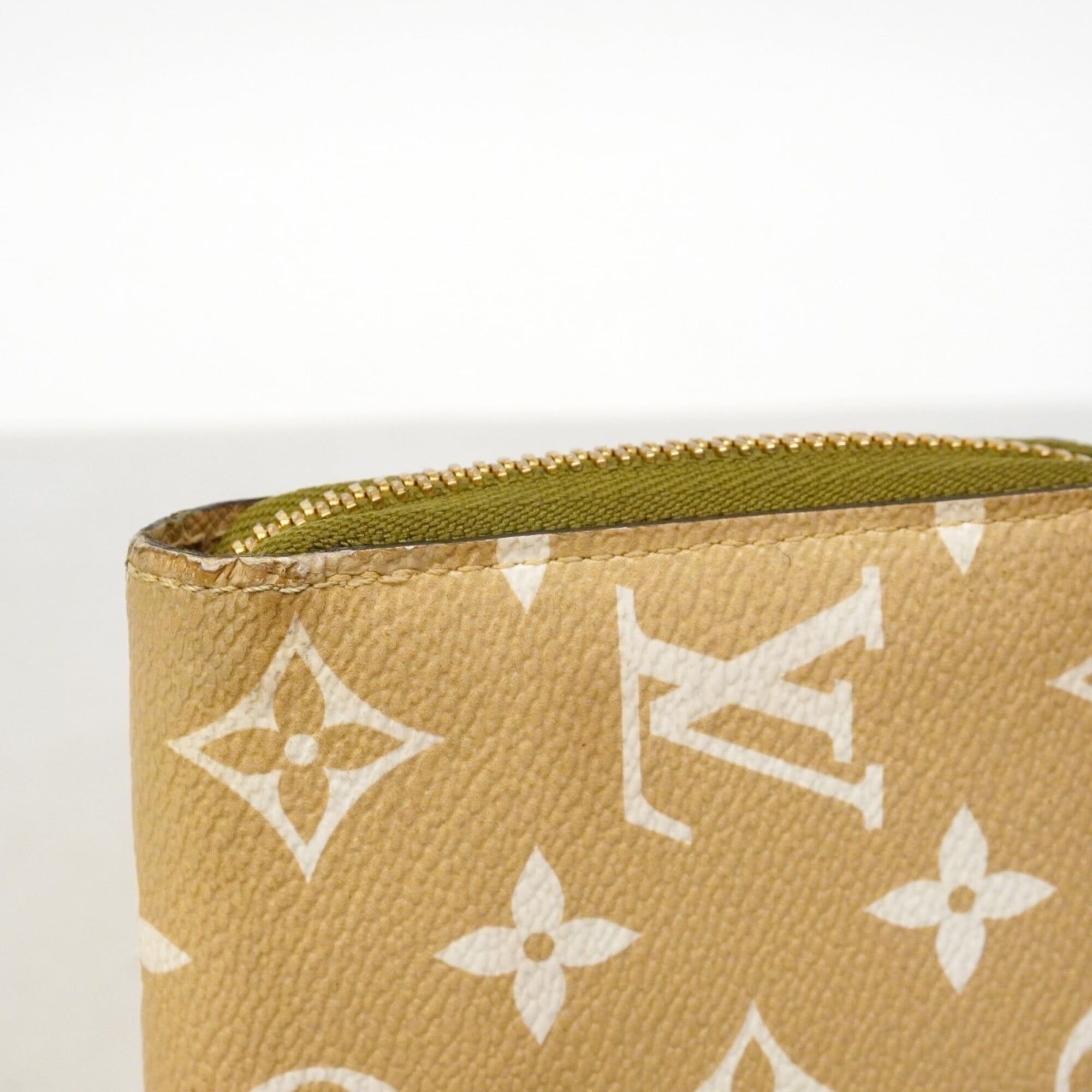 Louis Vuitton Khaki Long Wallet (Bi-Fold) (Pre-Owned)