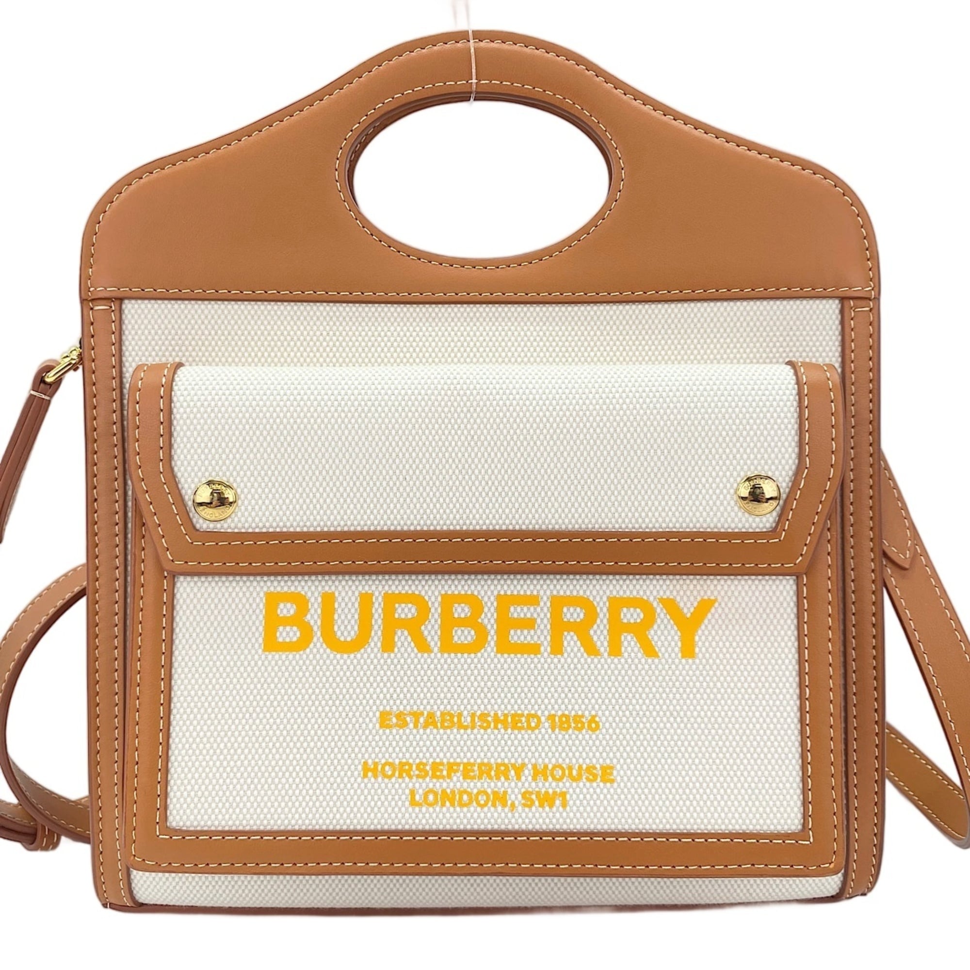 Burberry White Handbag (Pre-Owned)