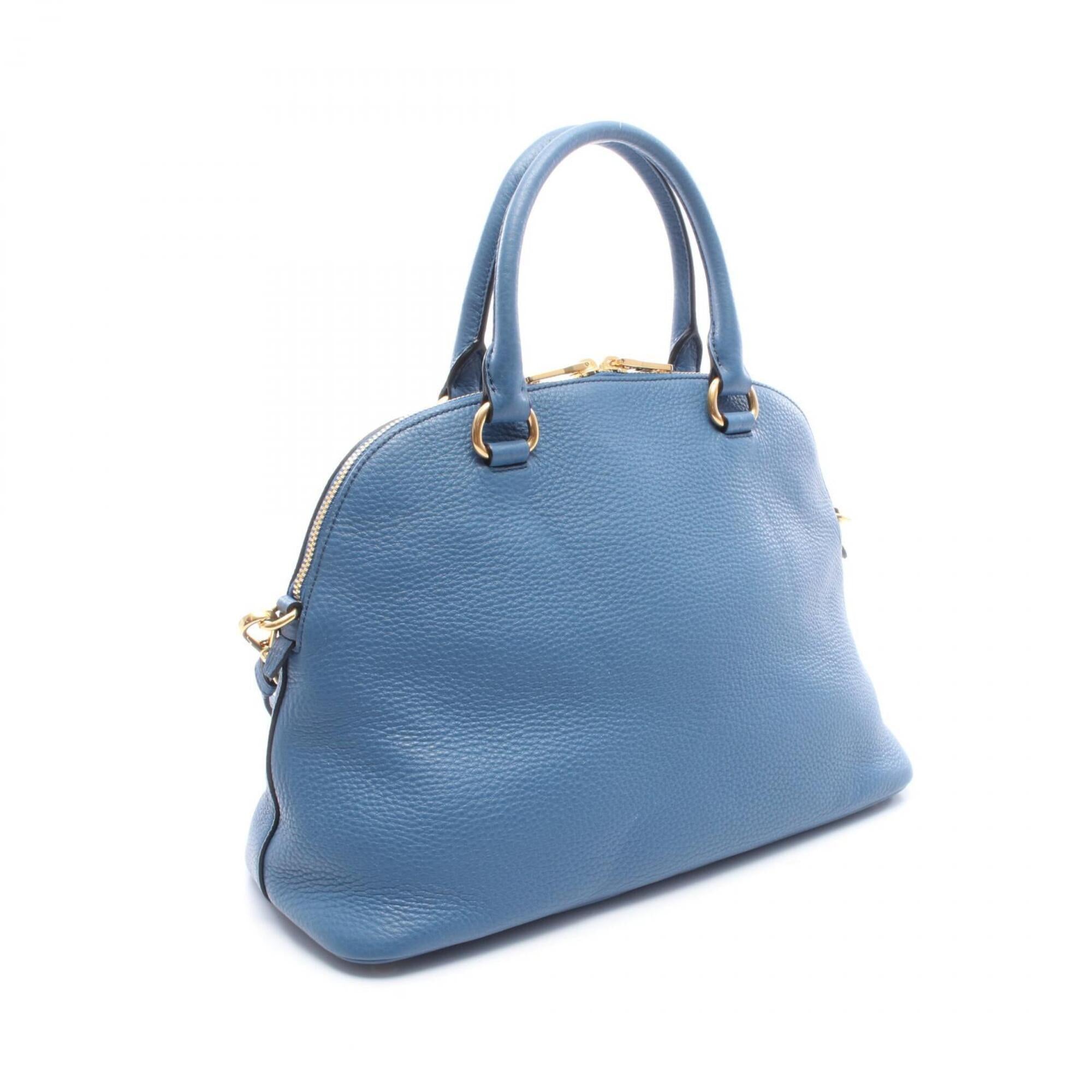 Prada Blue Leather Handbag (Pre-Owned)