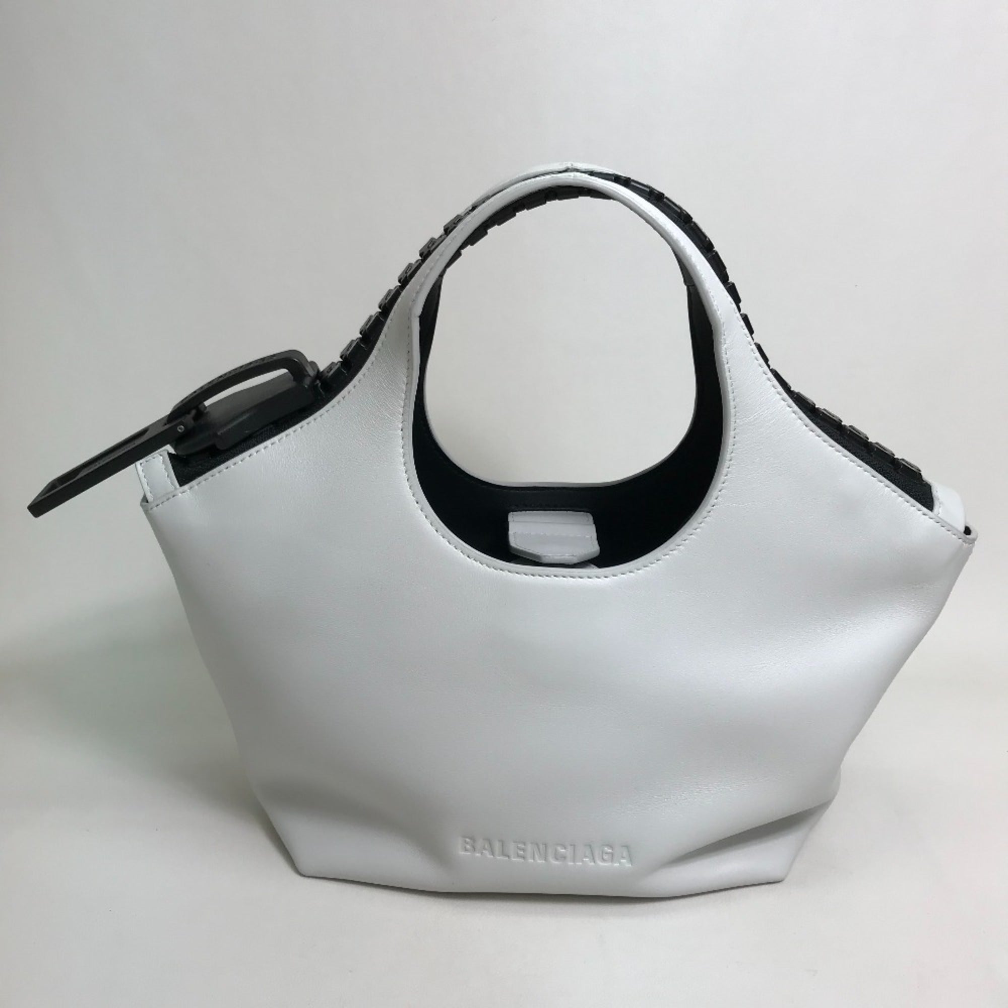 Balenciaga White Leather Handbag (Pre-Owned)