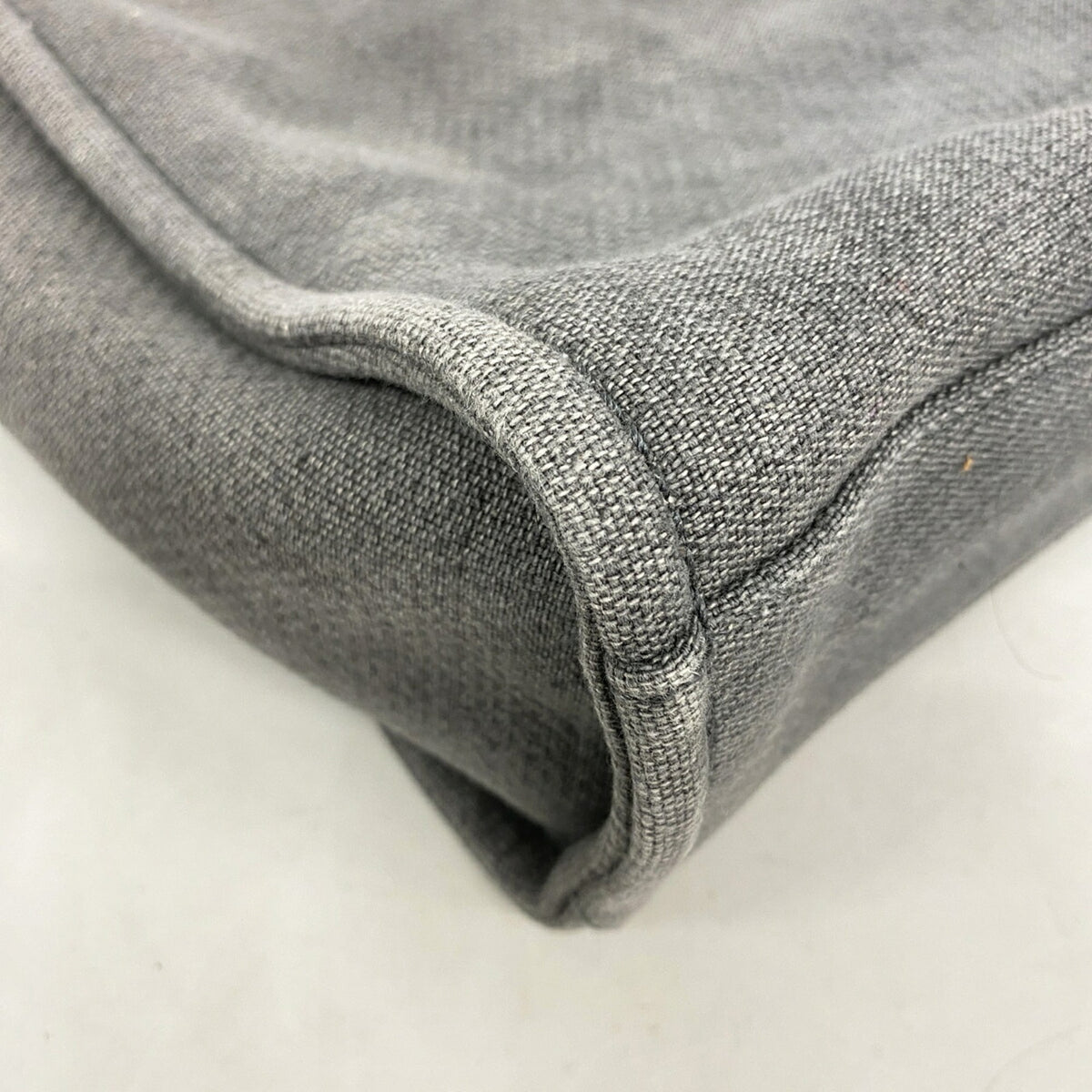Chanel Gray Canvas Tote Bag (Pre-Owned)