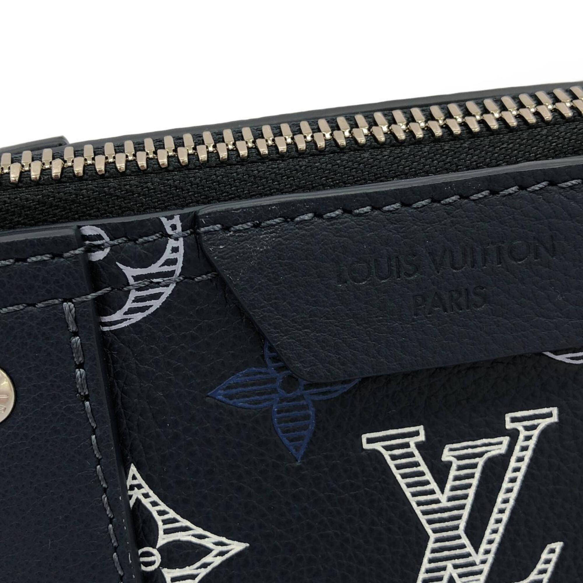 Louis Vuitton Navy Leather Boston Bag (Pre-Owned)