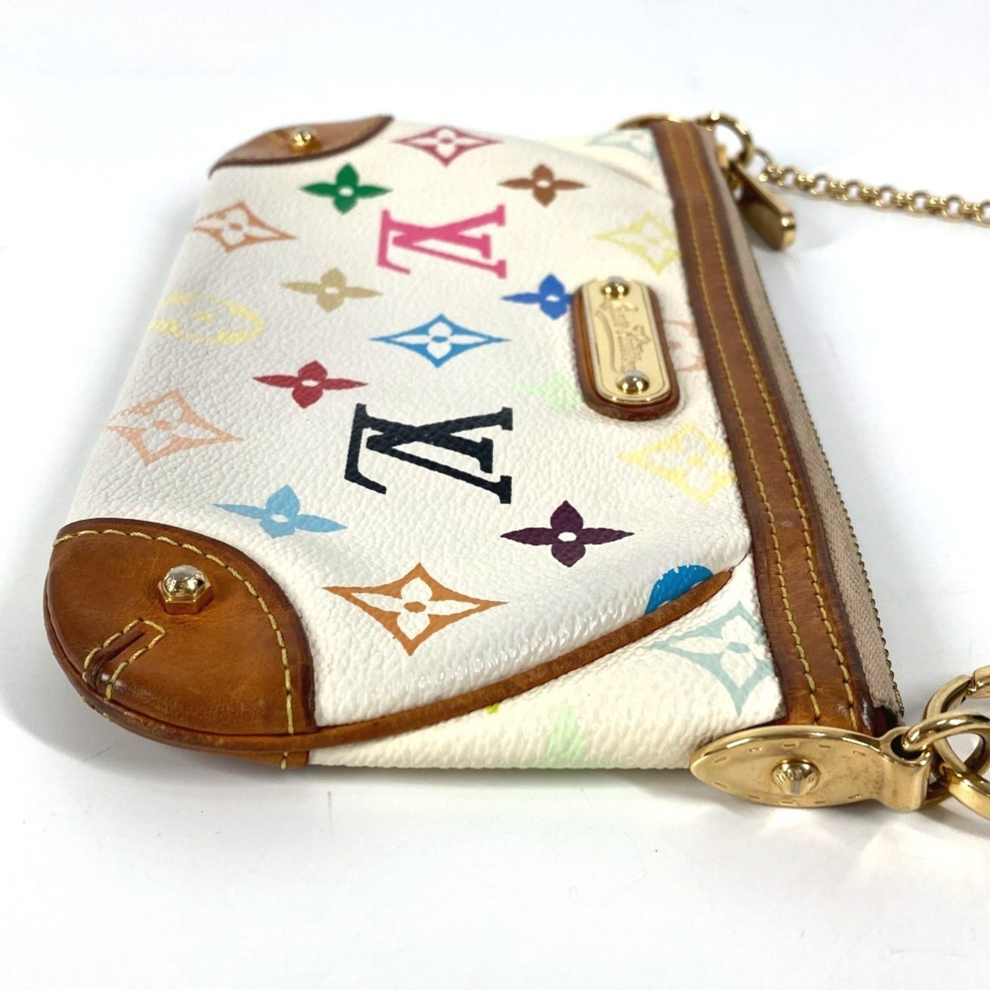 Louis Vuitton Blanc Monogram Multicolore Pouch Shoulder Bag (Pre-Owned)