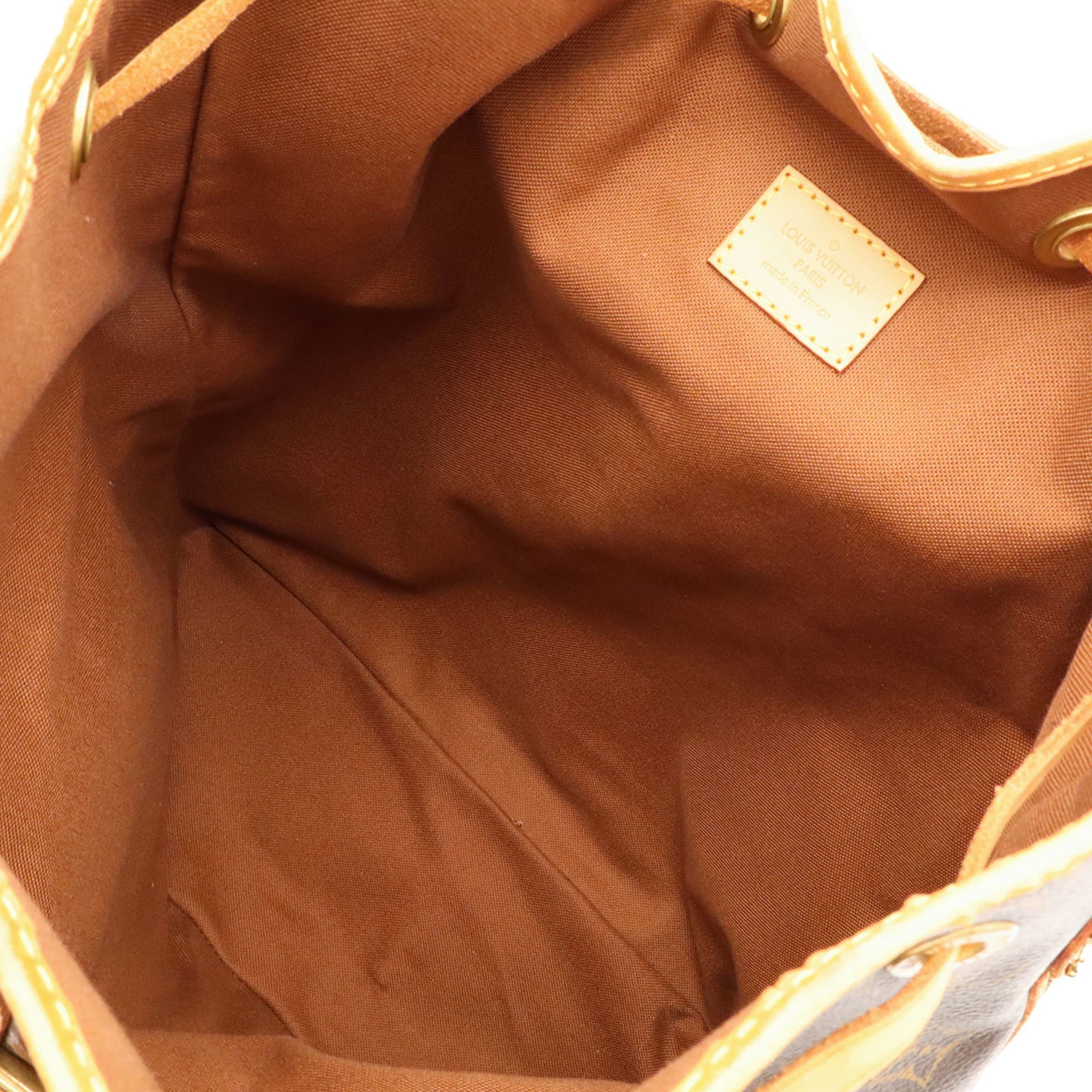 Louis Vuitton Brown Monogram Canvas Pvc Coated Canvas Backpack Shoulder Bag (Pre-Owned)