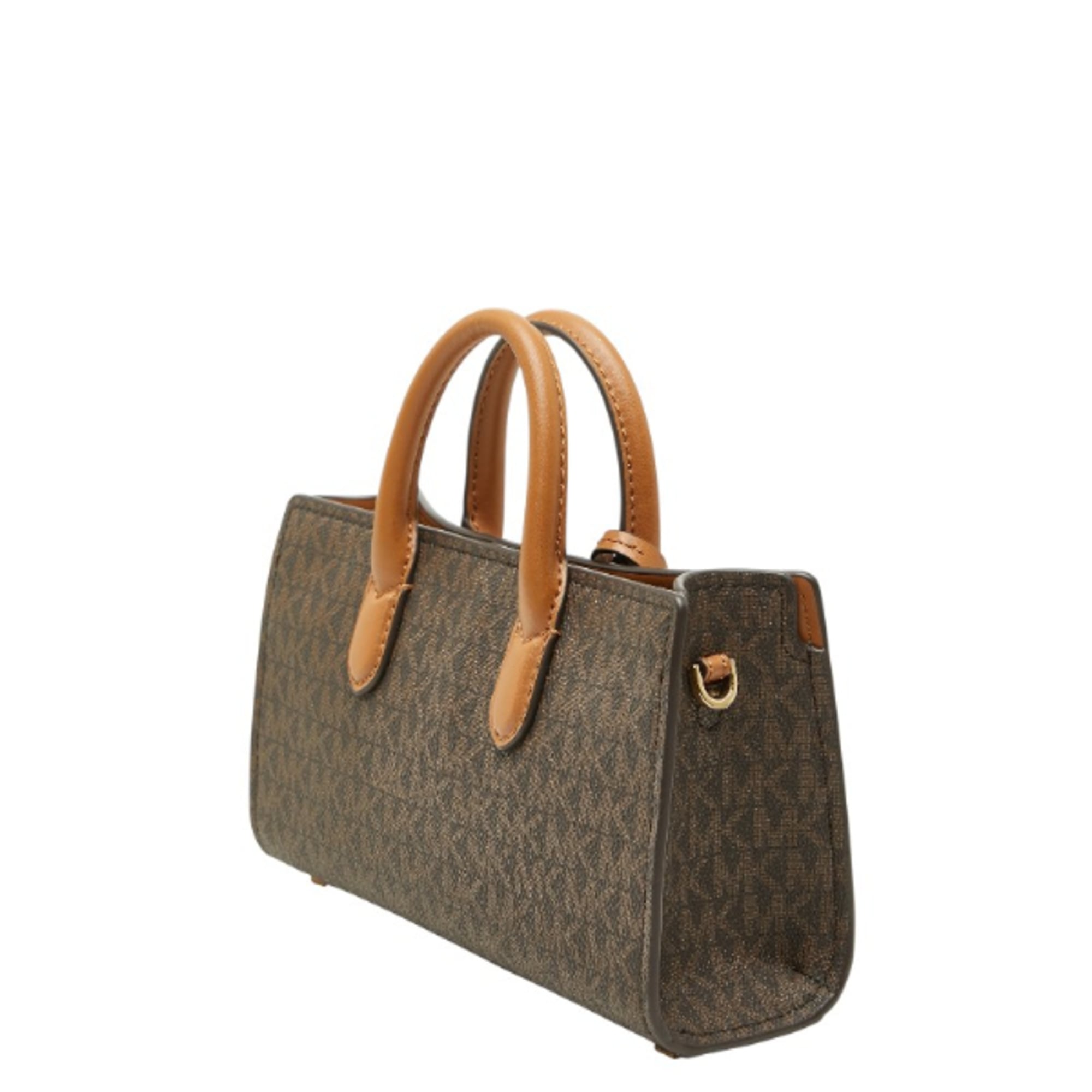 Michael Kors Brown Pvc Leather Handbag Shoulder Bag (Pre-Owned)