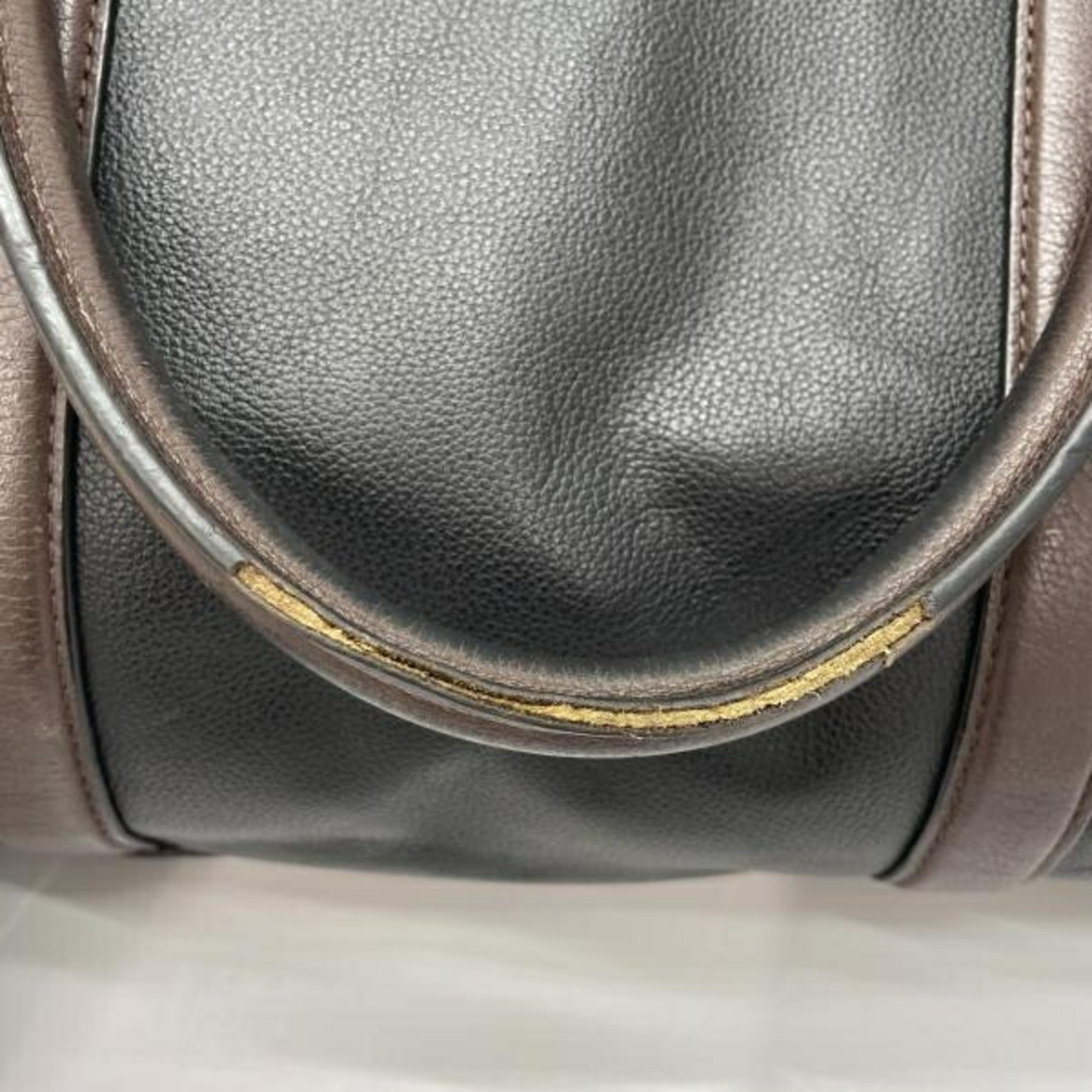 Coach Black Blue Brown Leather (Pre-Owned)