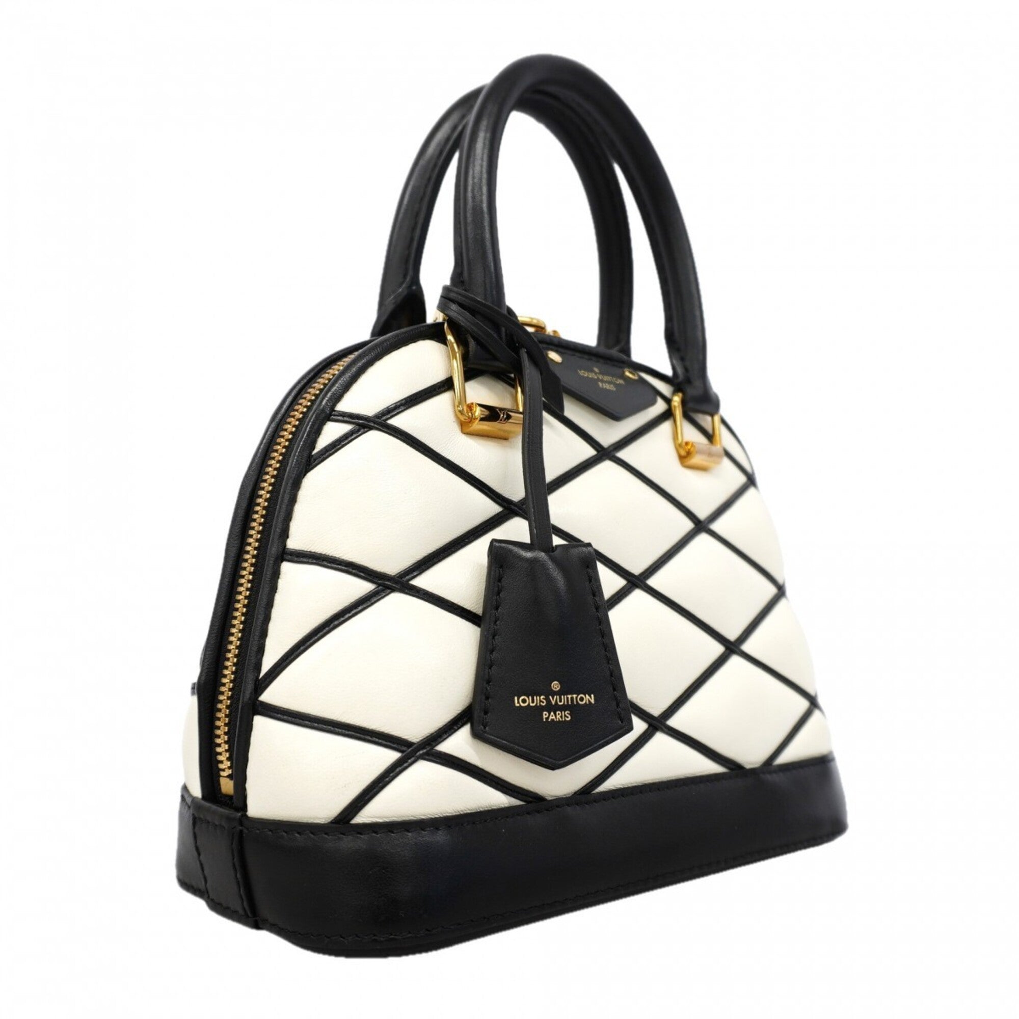 Louis Vuitton Black White Handbag (Pre-Owned)