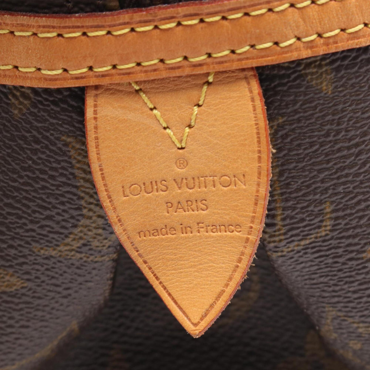 Louis Vuitton Brown Monogram Coated Canvas Leather Handbag Shoulder Bag (Pre-Owned)