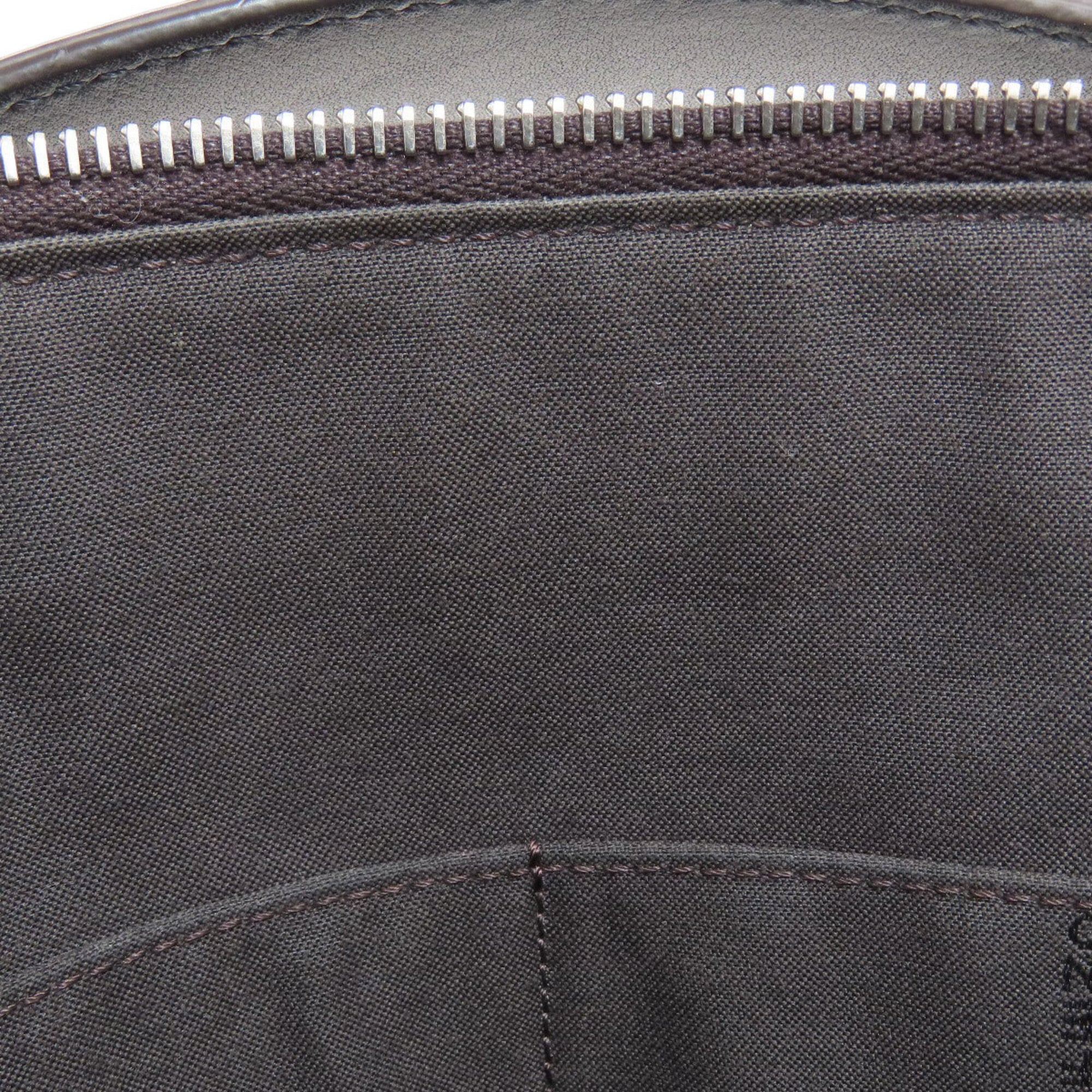 Fendi Gray Leather Handbag (Pre-Owned)