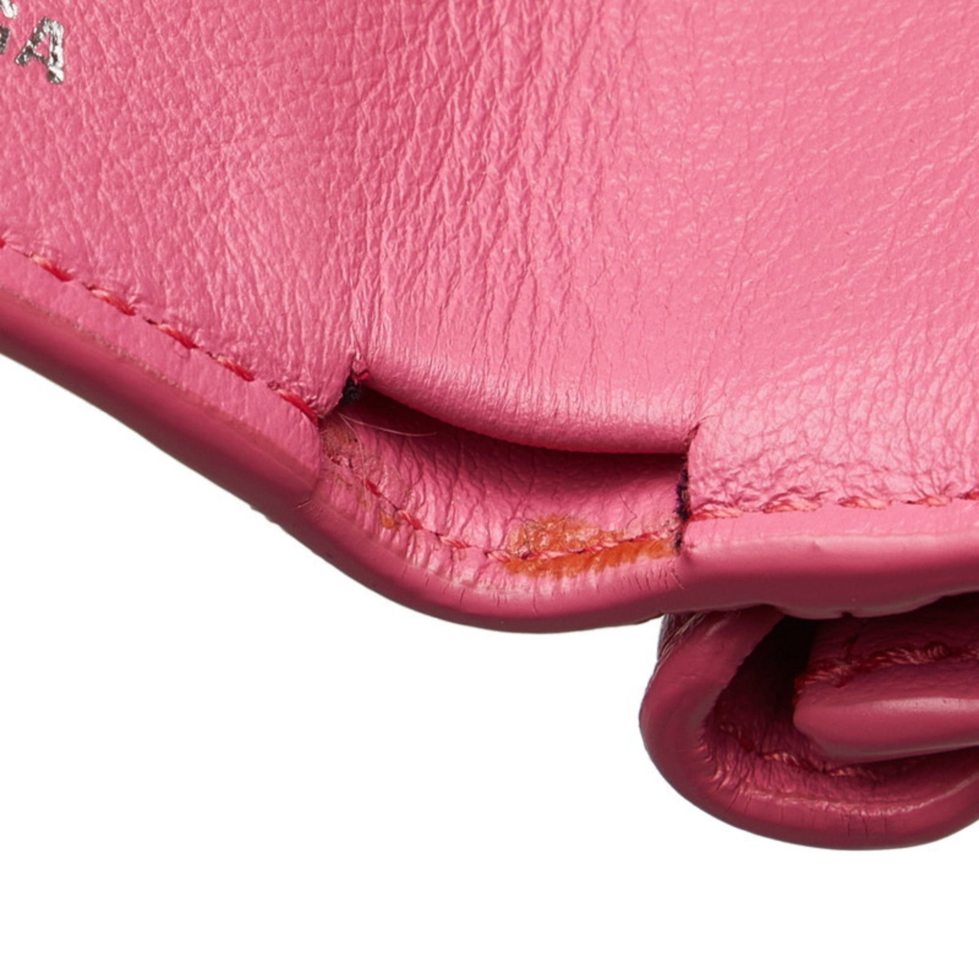 Balenciaga Pink Leather Wallet (Bi-Fold) (Pre-Owned)