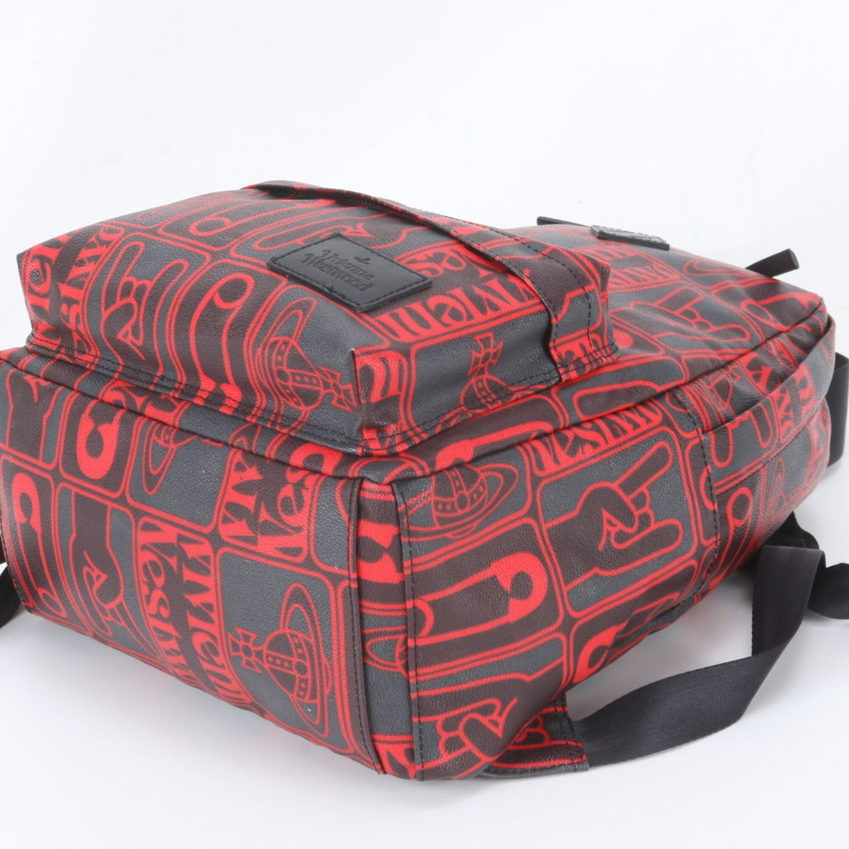 Vivienne Westwood Black Red Color Backpack (Pre-Owned)