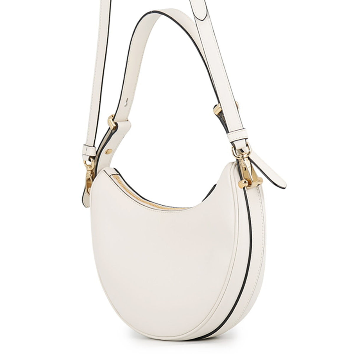 Prada White Leather Handbag Shoulder Bag (Pre-Owned)