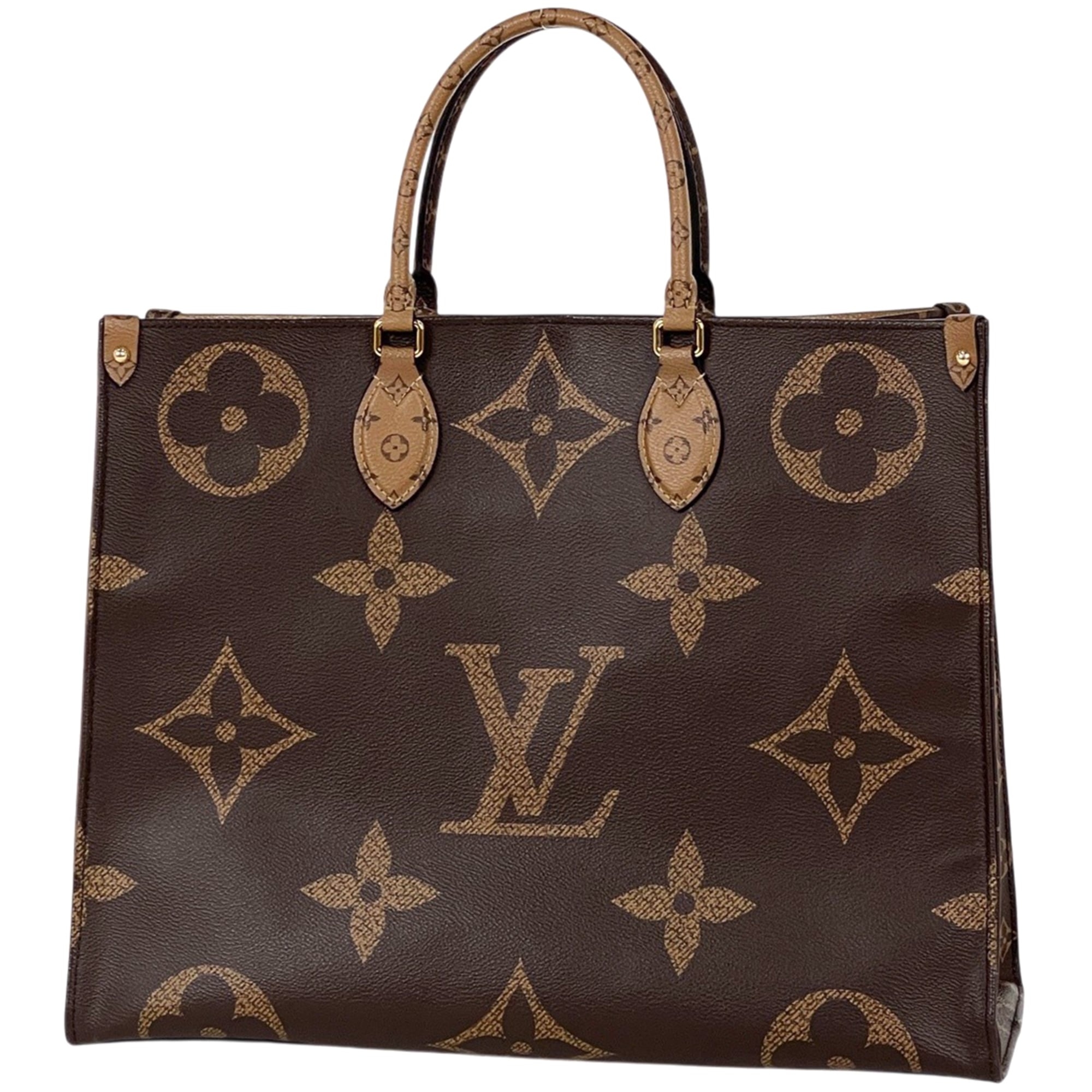 Louis Vuitton Brown Monogram Reverse Shoulder Bag Tote Bag (Pre-Owned)